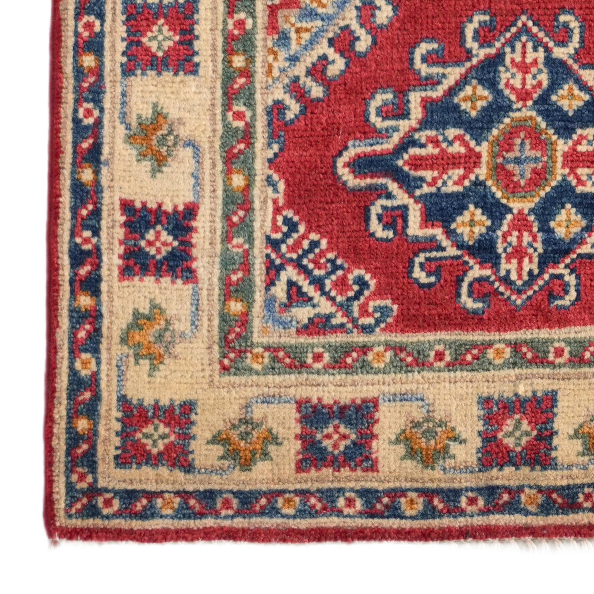 2' x 3' 3 Hand Knotted Kazak Rug