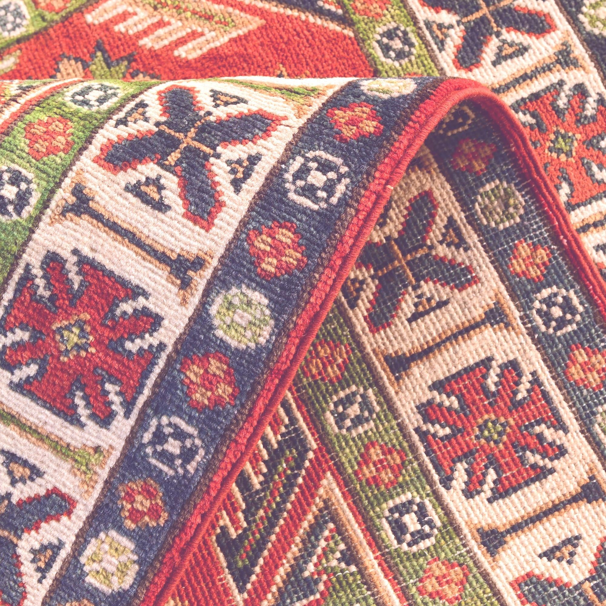 3' 2 x 4' 8 Hand Knotted Kazak Rug