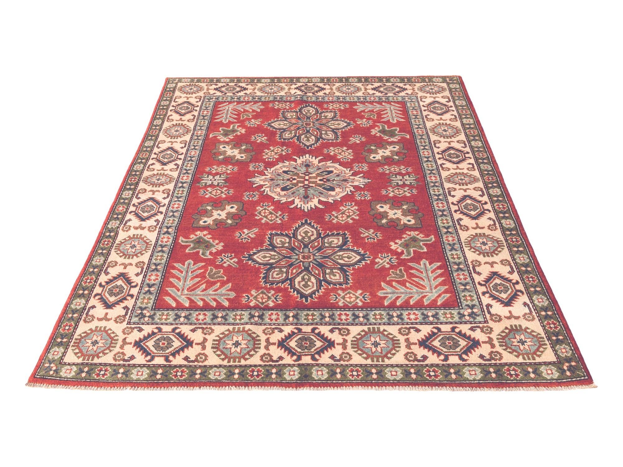 5' x 6' 9 Hand Knotted Kazak Rug