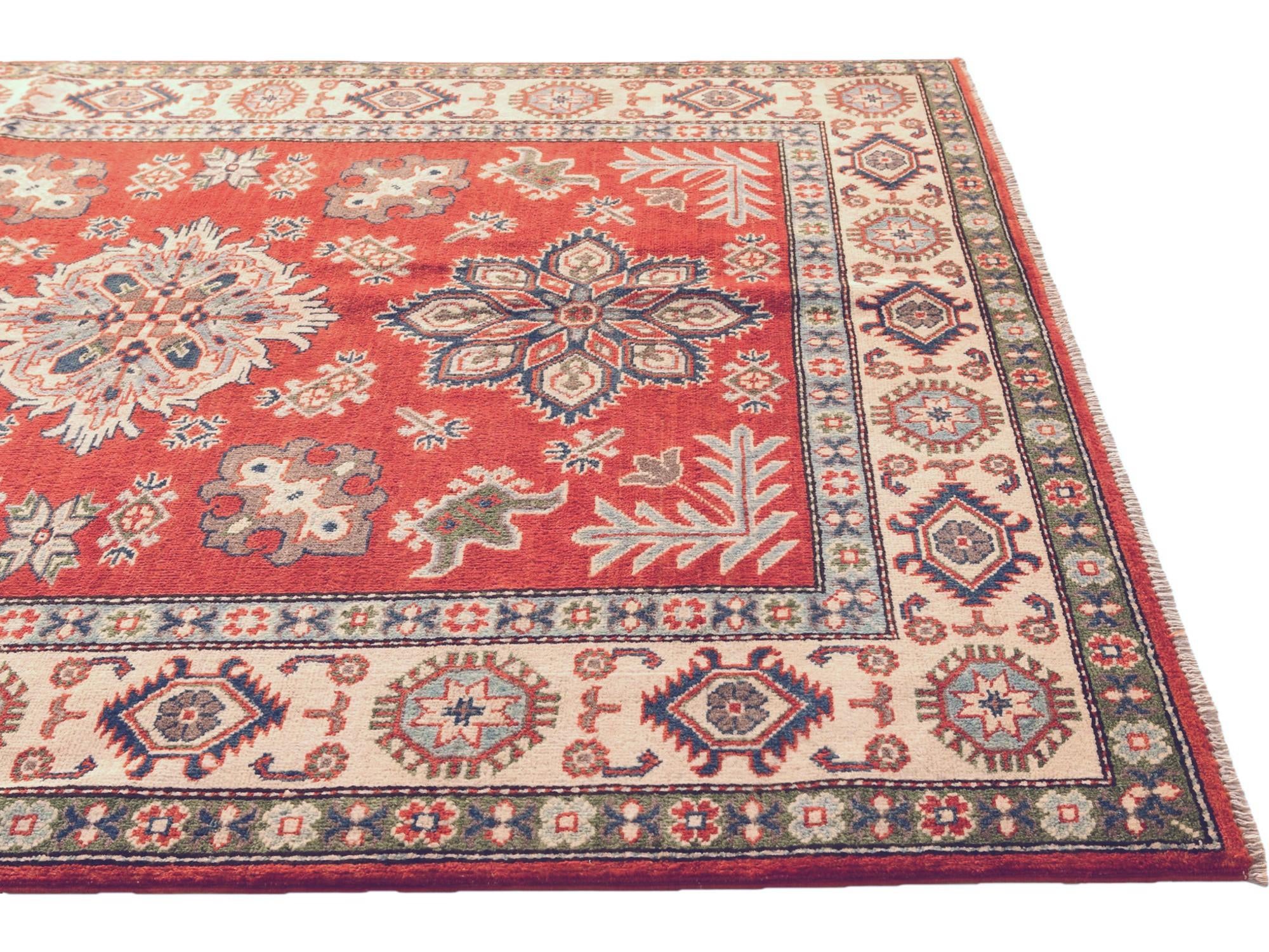 5' x 6' 9 Hand Knotted Kazak Rug