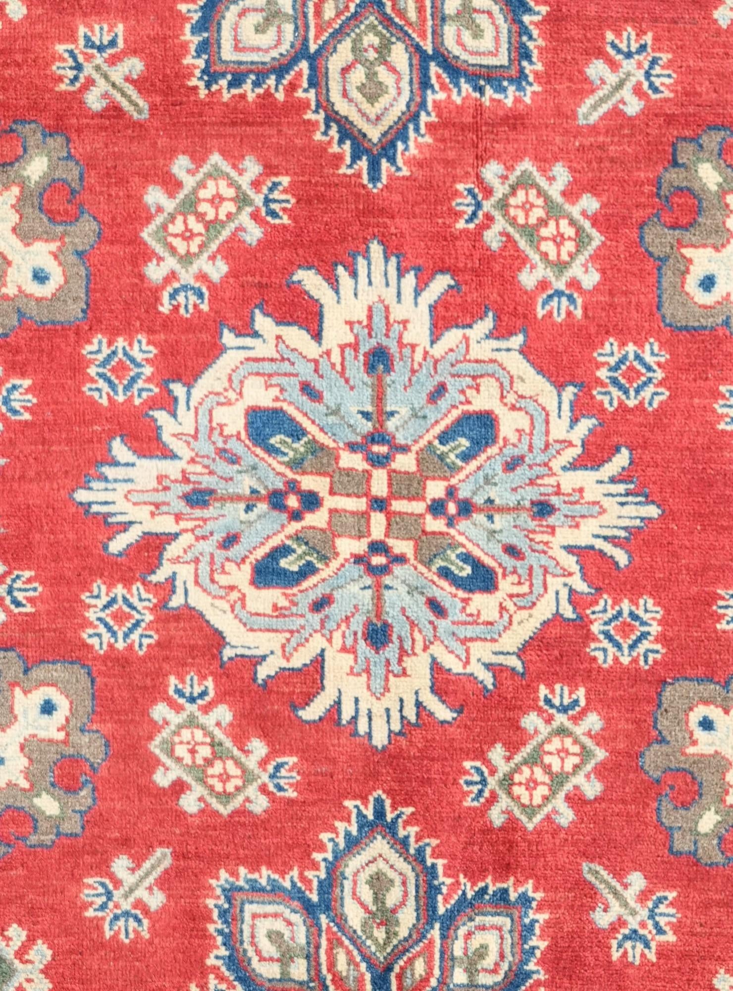 5' x 6' 9 Hand Knotted Kazak Rug
