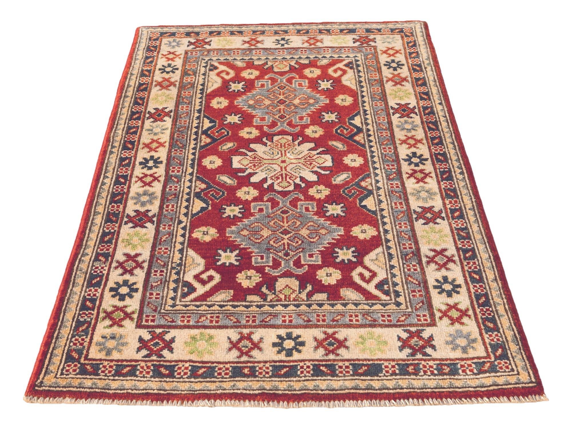 2' 7 x 4' 1 Hand Knotted Kazak Rug