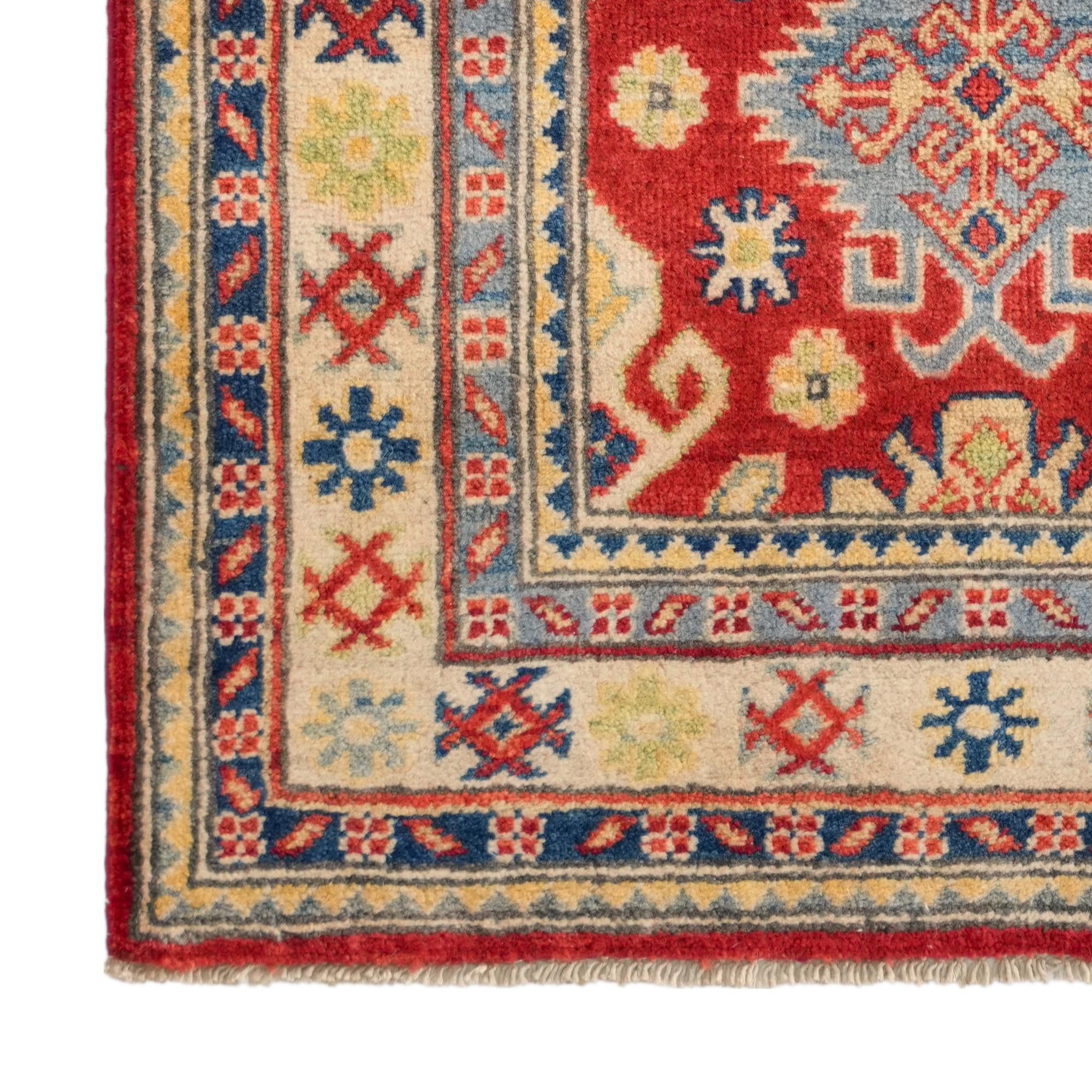 Detail image 7 of 12: 2' 7 x 4' 1 Hand Knotted Kazak Rug
