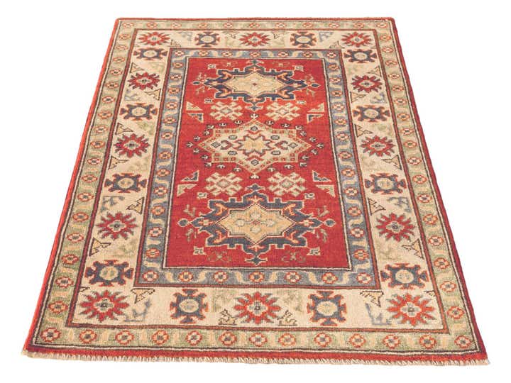 2' 10 x 4' 1 Hand Knotted Kazak Rug