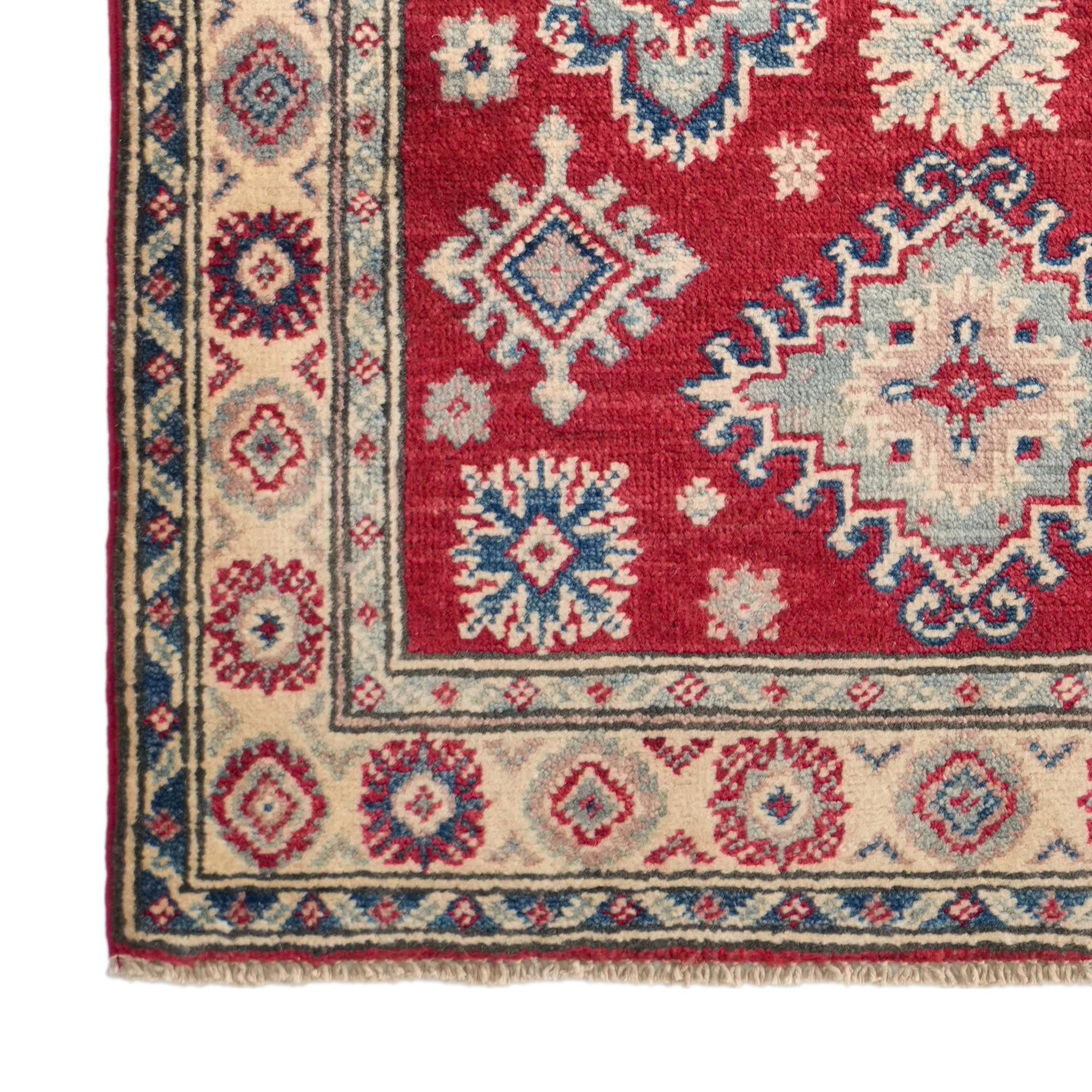 2' 9 x 4' Hand Knotted Kazak Rug