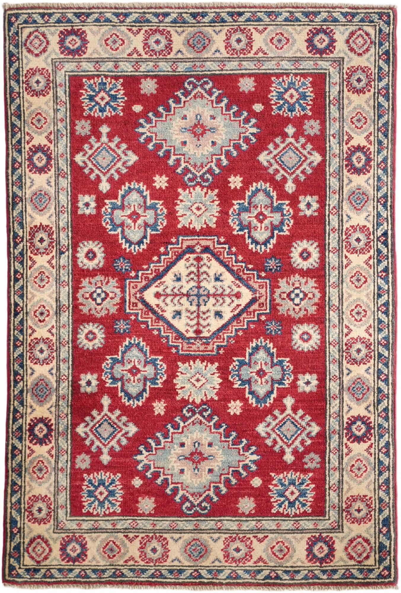 2' 9 x 4' Hand Knotted Kazak Rug