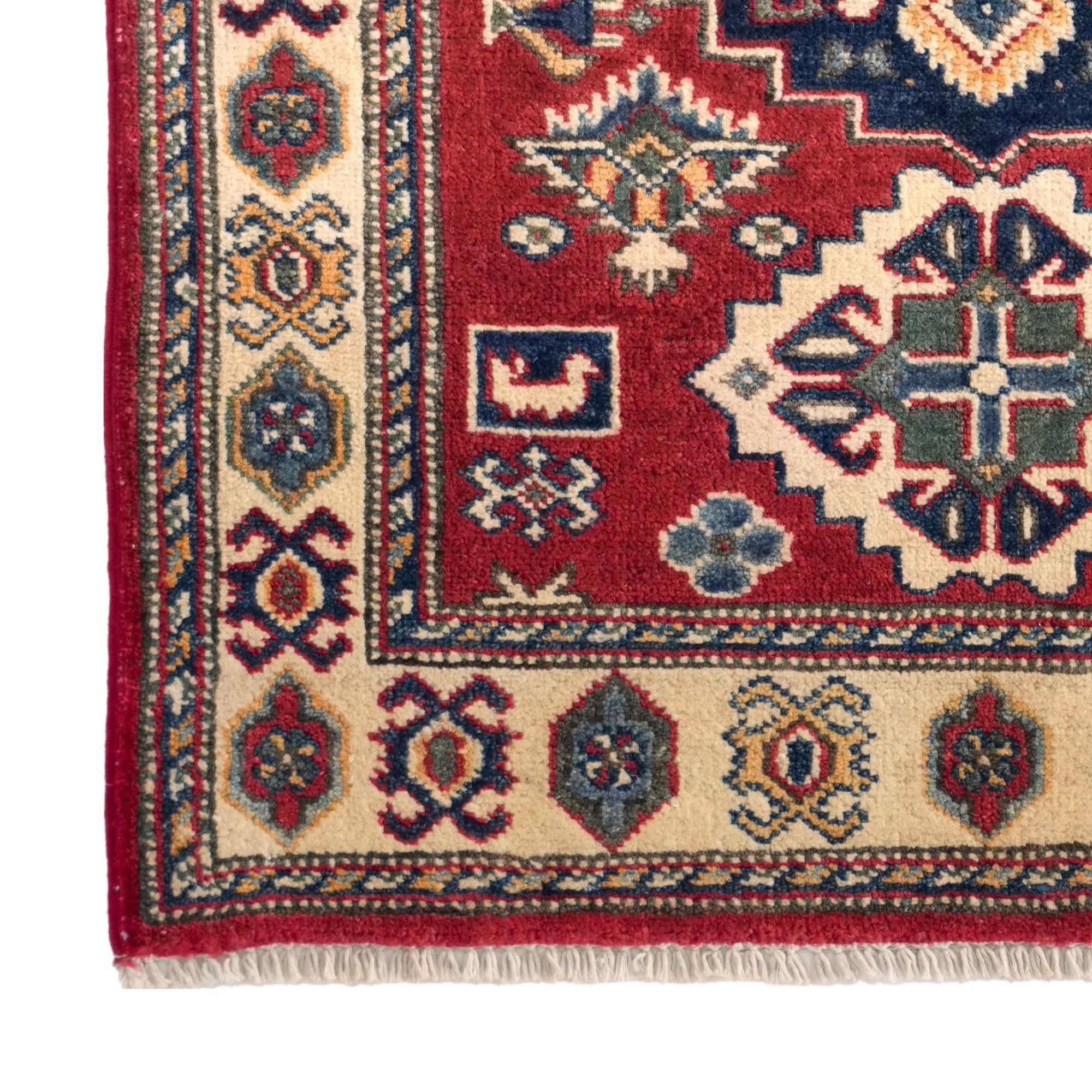 Detail image 7 of 12: 2' 8 x 3' 7 Hand Knotted Kazak Rug