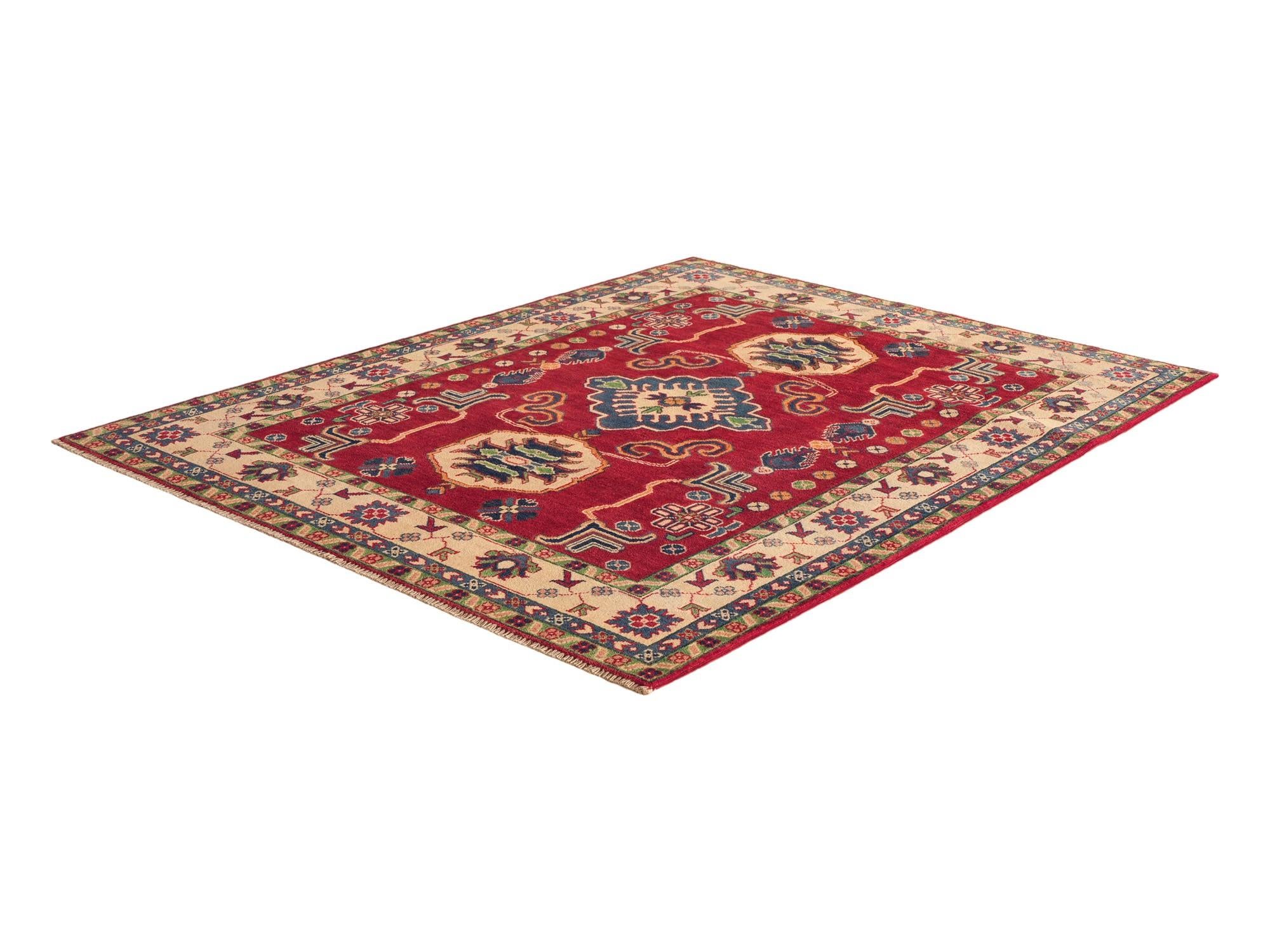 Detail image 4 of 12: 5' 1 x 6' 8 Hand Knotted Kazak Rug