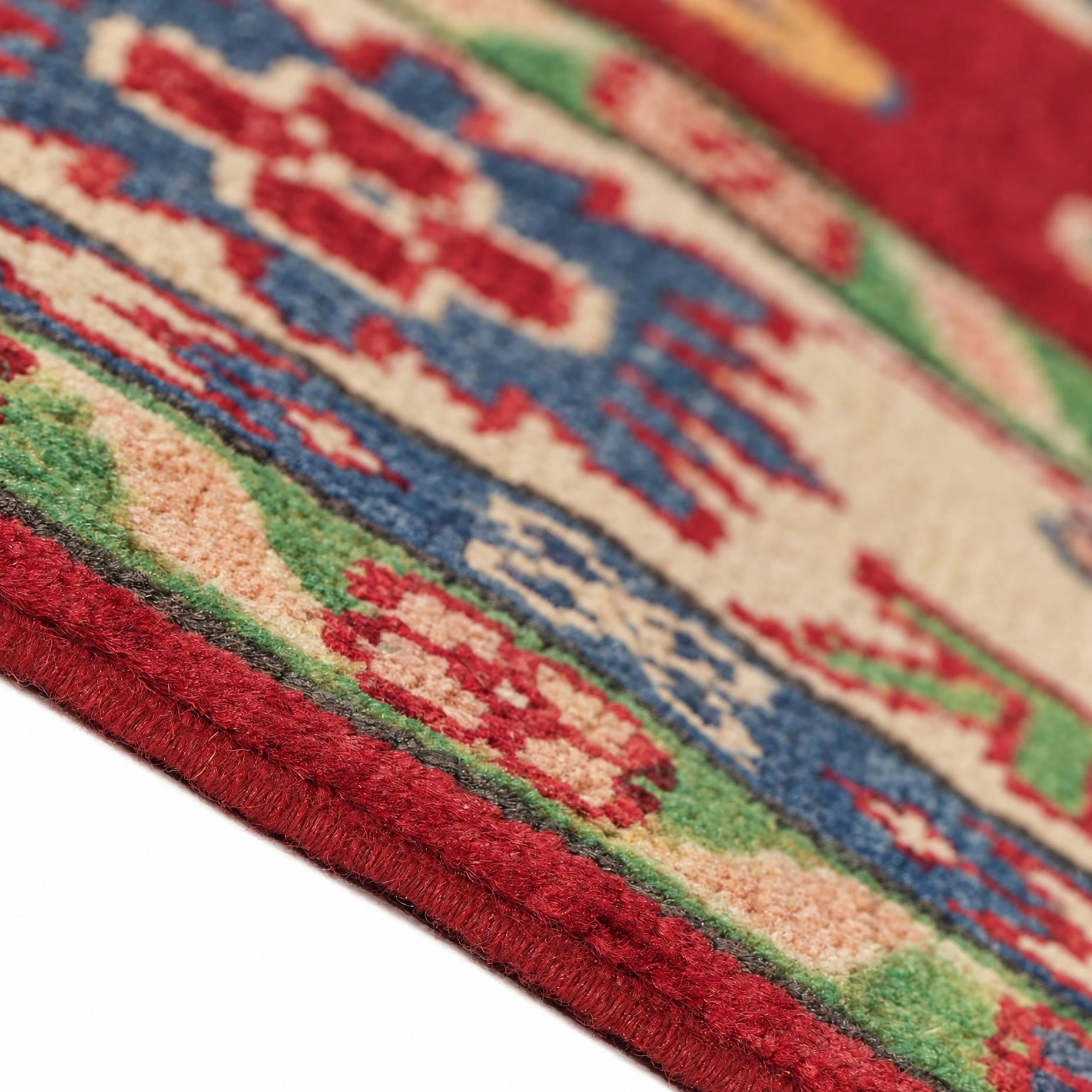 Detail image 8 of 12: 5' 1 x 6' 8 Hand Knotted Kazak Rug