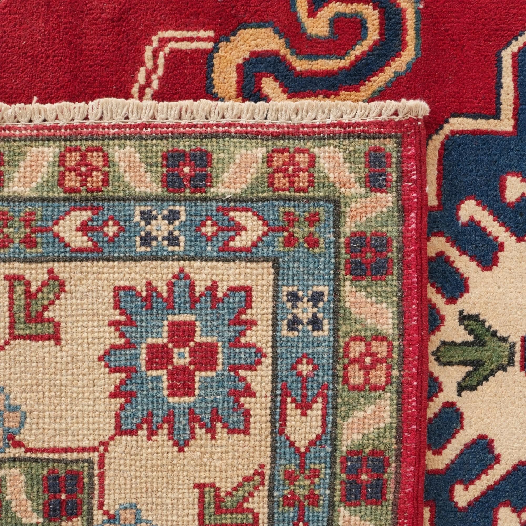 Detail image 12 of 12: 5' 1 x 6' 8 Hand Knotted Kazak Rug