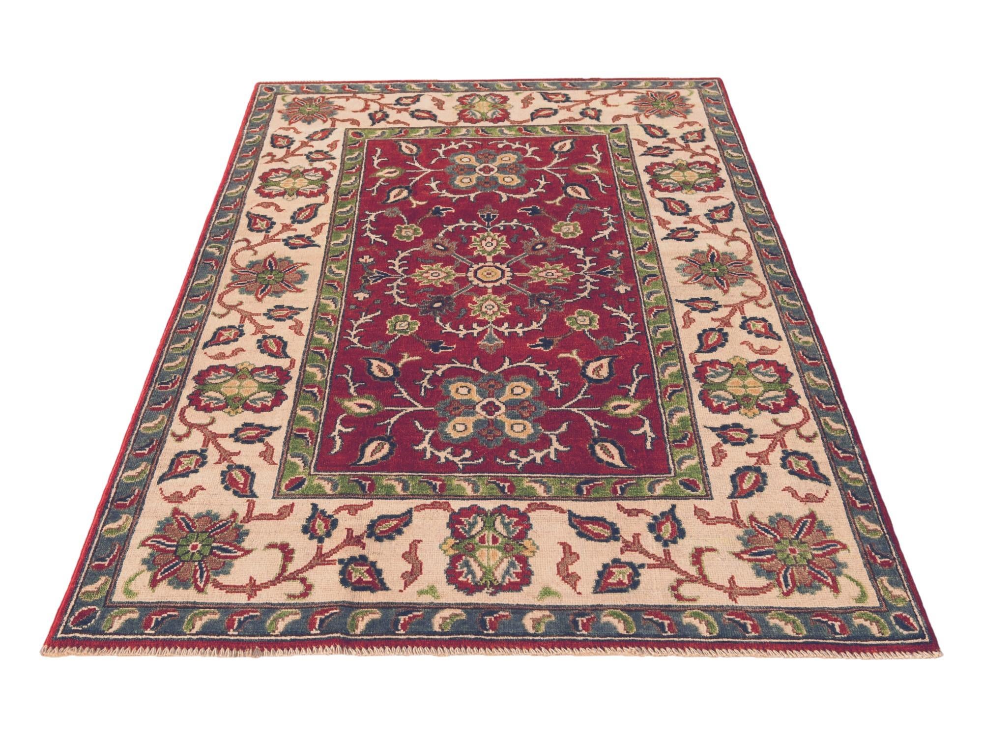 4' 2 x 6' 2 Hand Knotted Kazak Rug