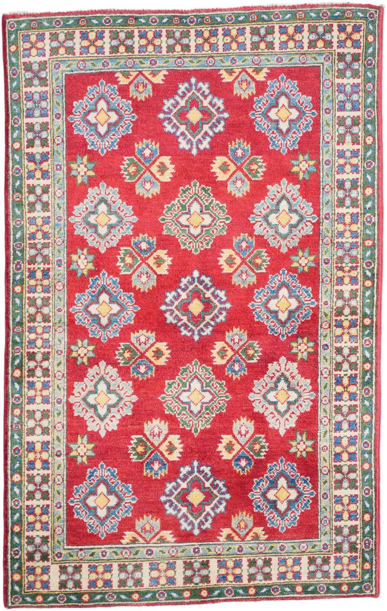 3' 2 x 5' Hand Knotted Kazak Rug