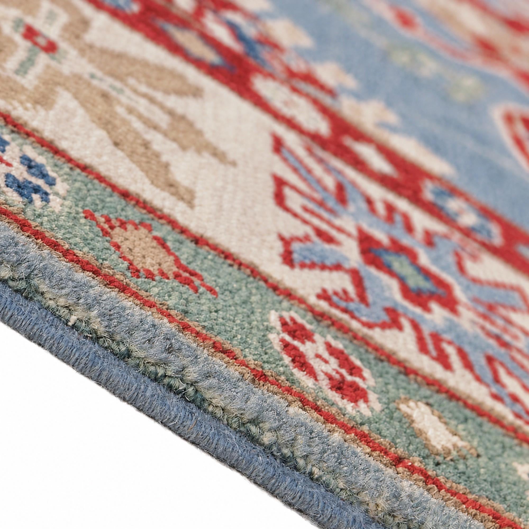 115cm x 165cm Hand Knotted Kazak Rug