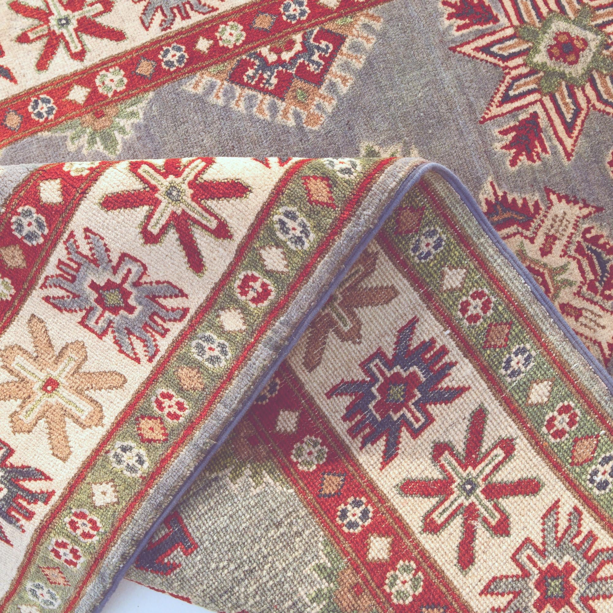 3' 8 x 5' 5 Hand Knotted Kazak Rug