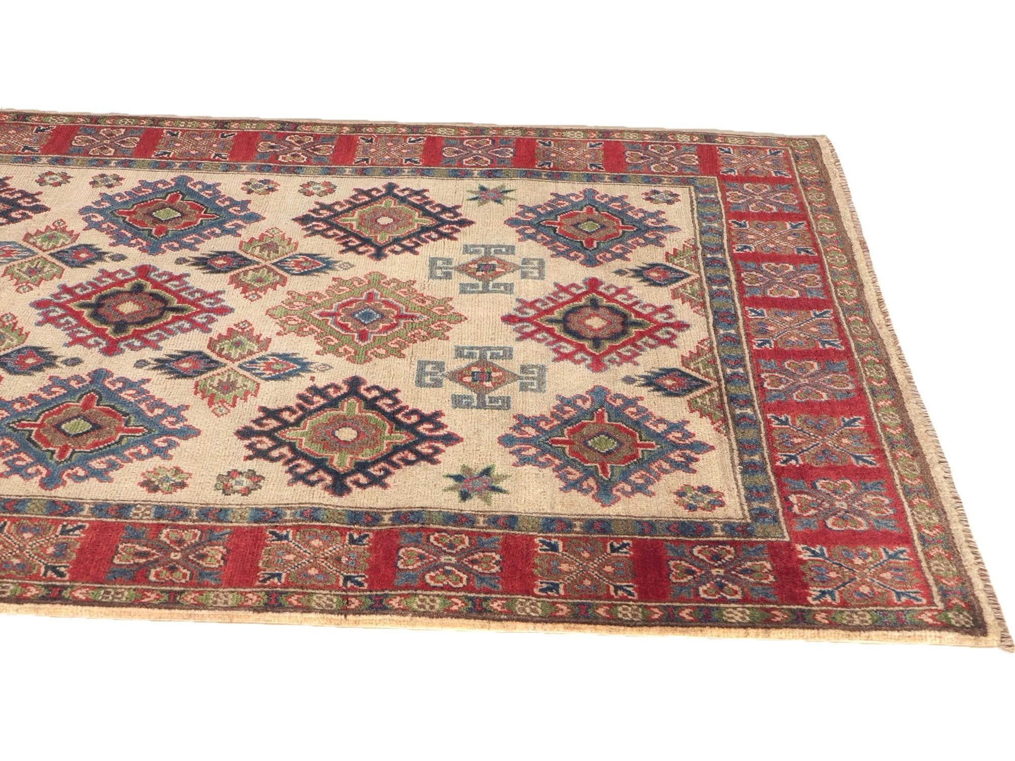 125cm x 190cm Hand Knotted Kazak Rug