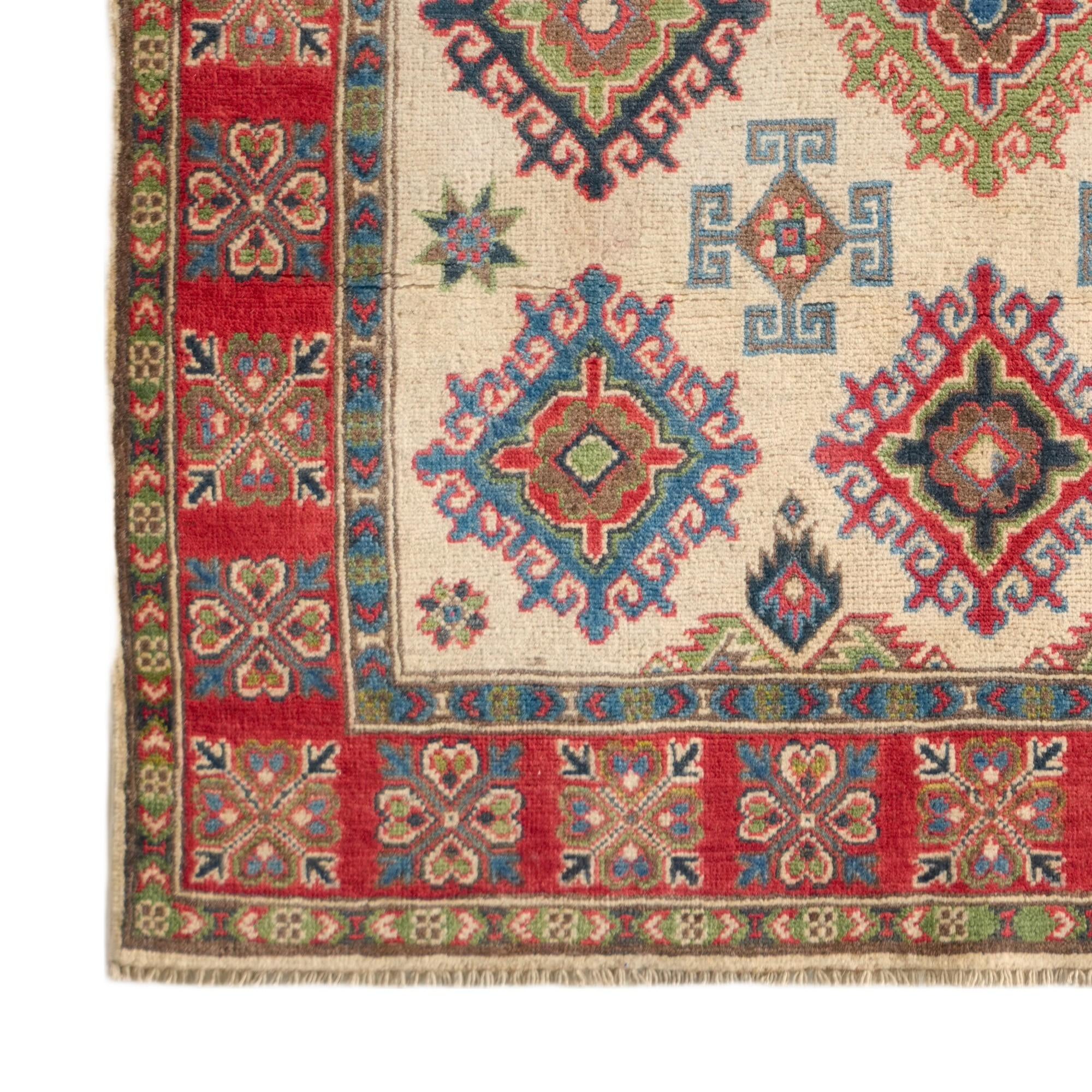 125cm x 190cm Hand Knotted Kazak Rug