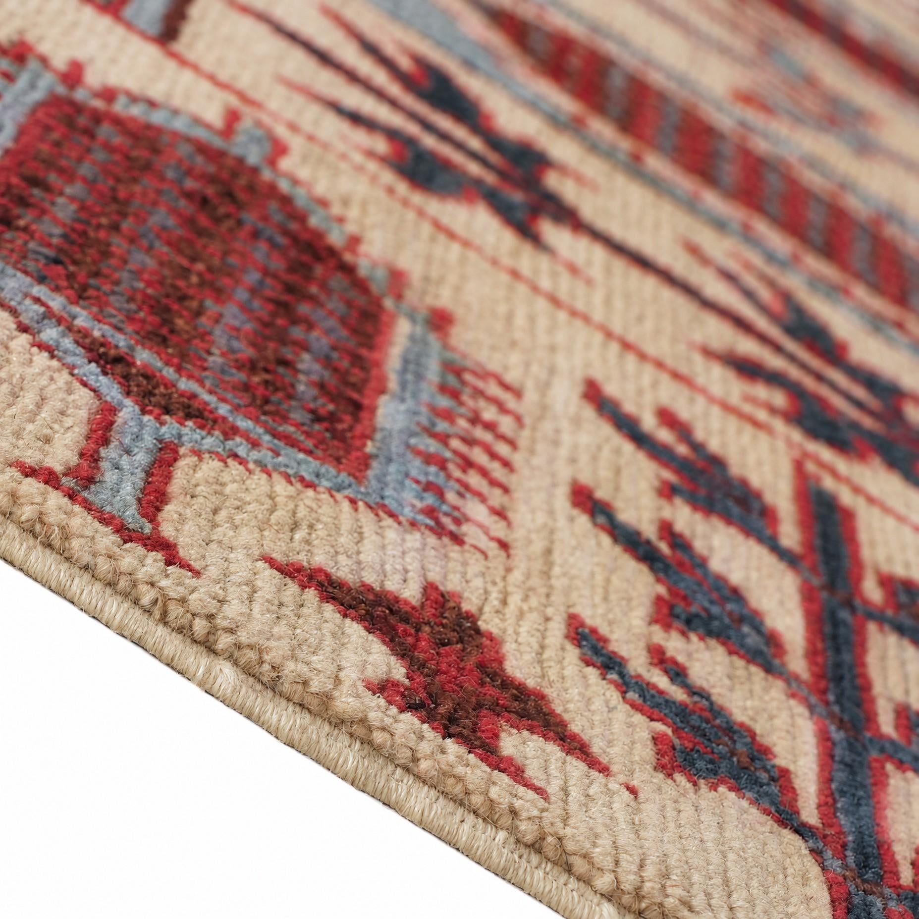 130cm x 180cm Hand Knotted Kazak Rug