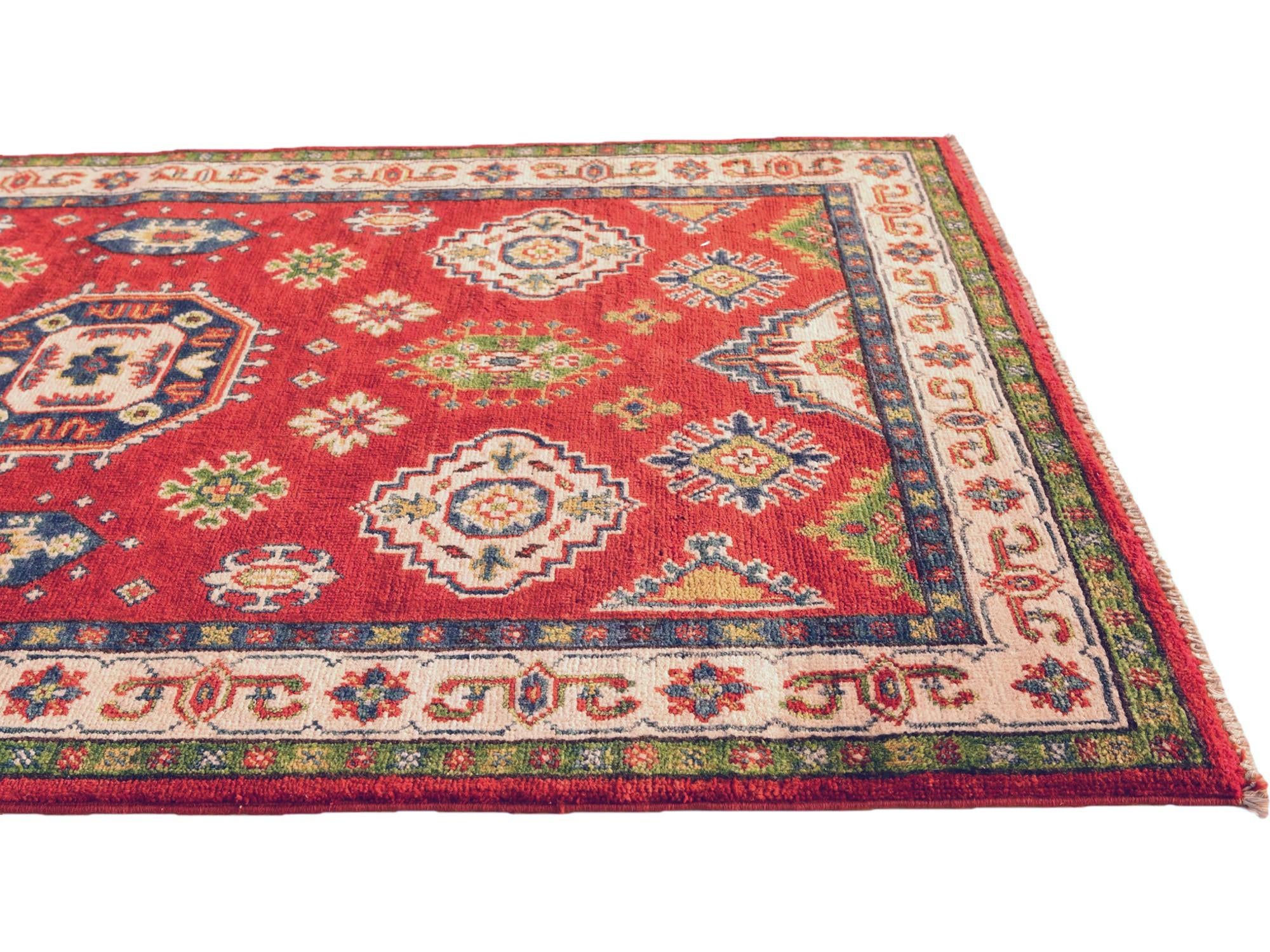 3' 2 x 5' Hand Knotted Kazak Rug