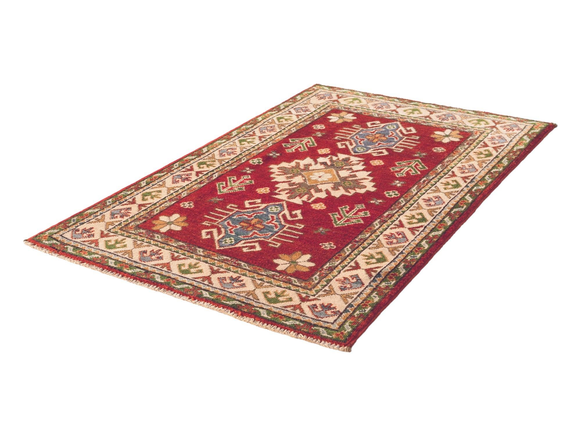 2' 7 x 4' Hand Knotted Kazak Rug