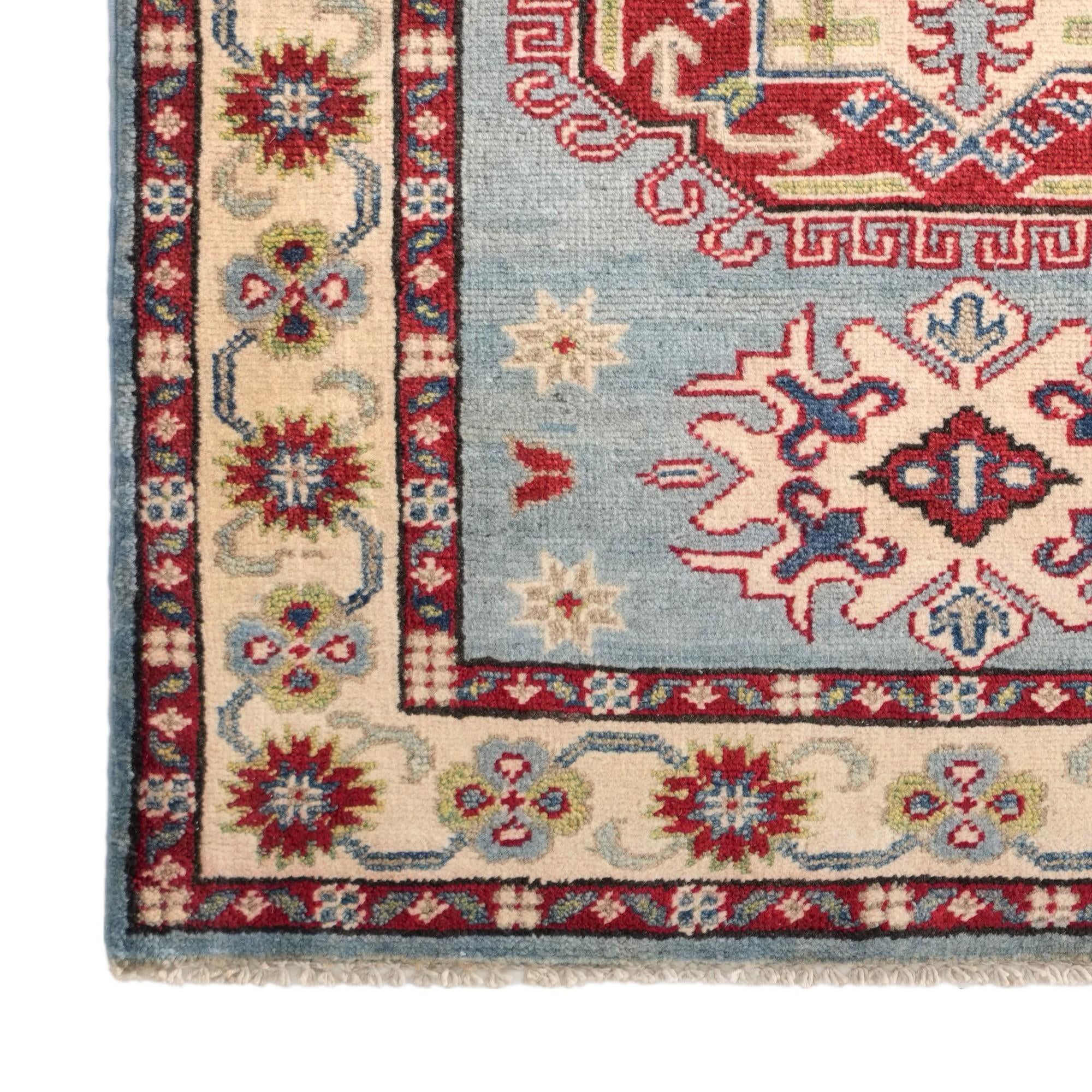 90cm x 120cm Hand Knotted Kazak Rug