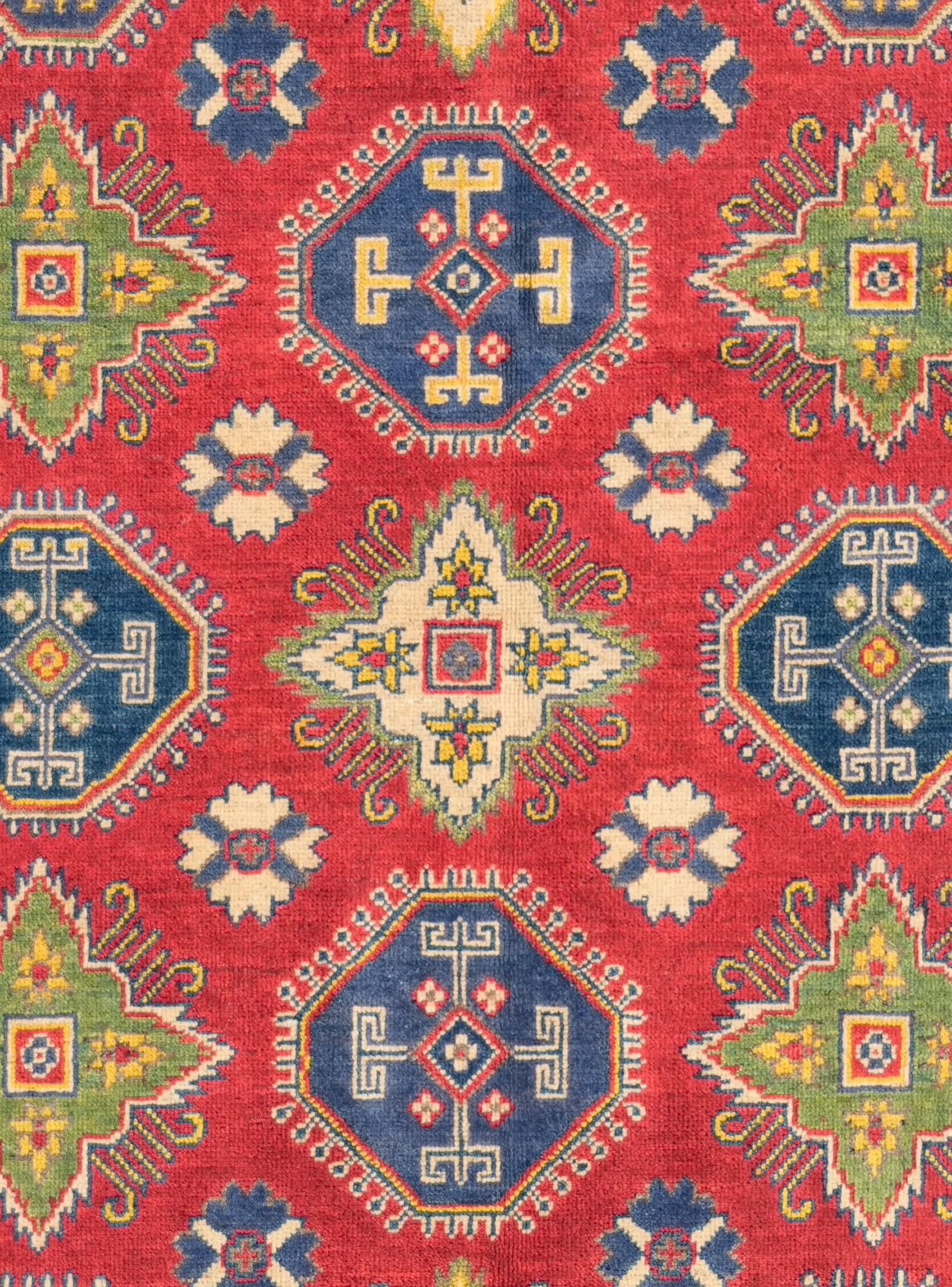5' 1 x 6' 11 Hand Knotted Kazak Rug