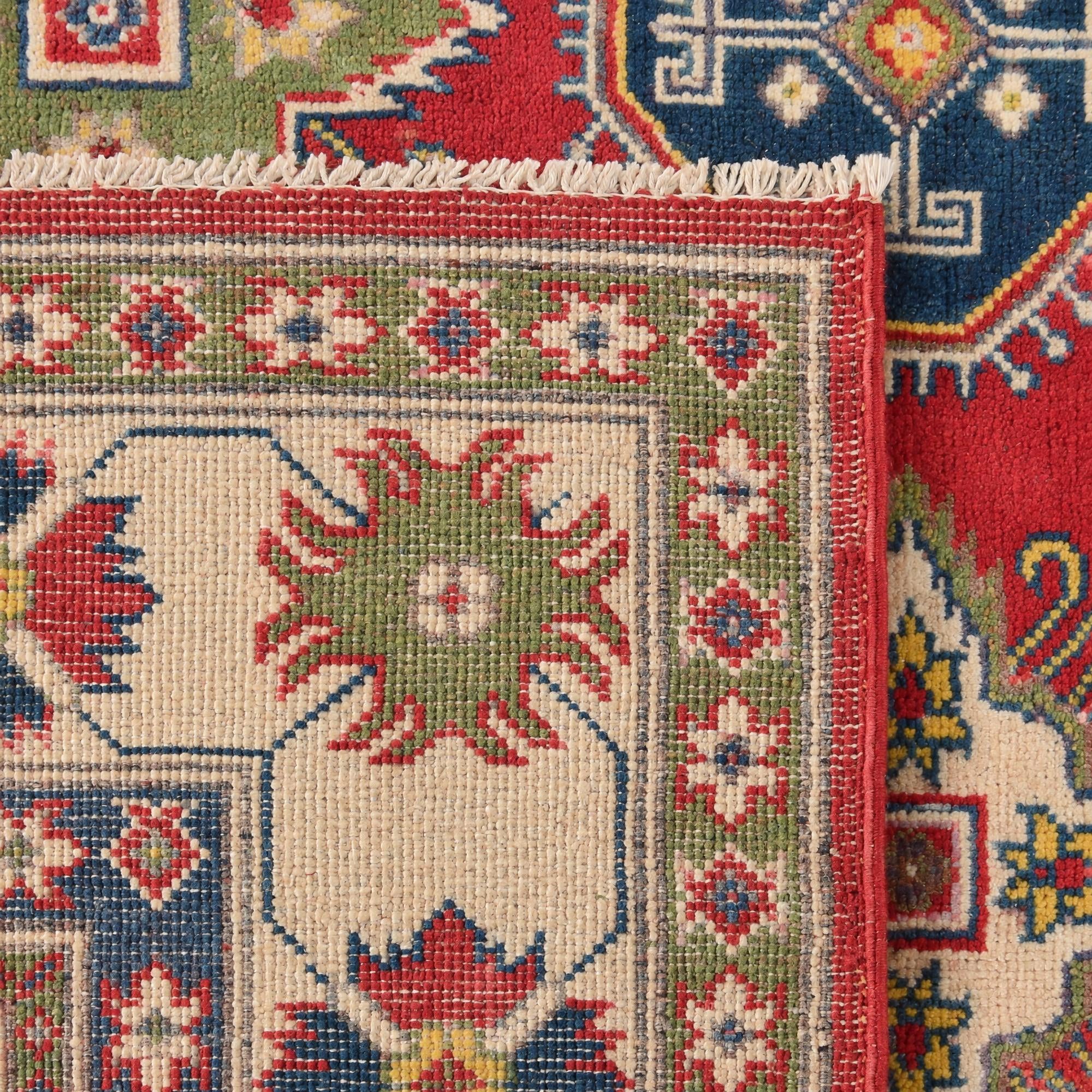 5' 1 x 6' 11 Hand Knotted Kazak Rug
