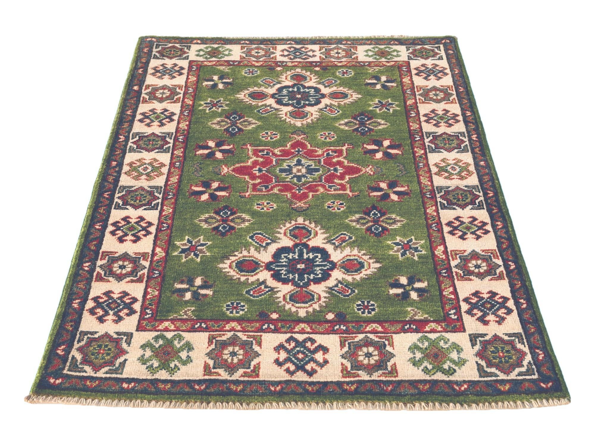 2' 8 x 4' 1 Hand Knotted Kazak Rug