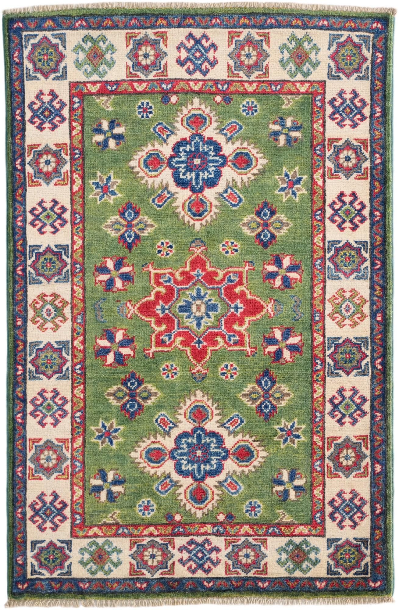 2' 8 x 4' 1 Hand Knotted Kazak Rug