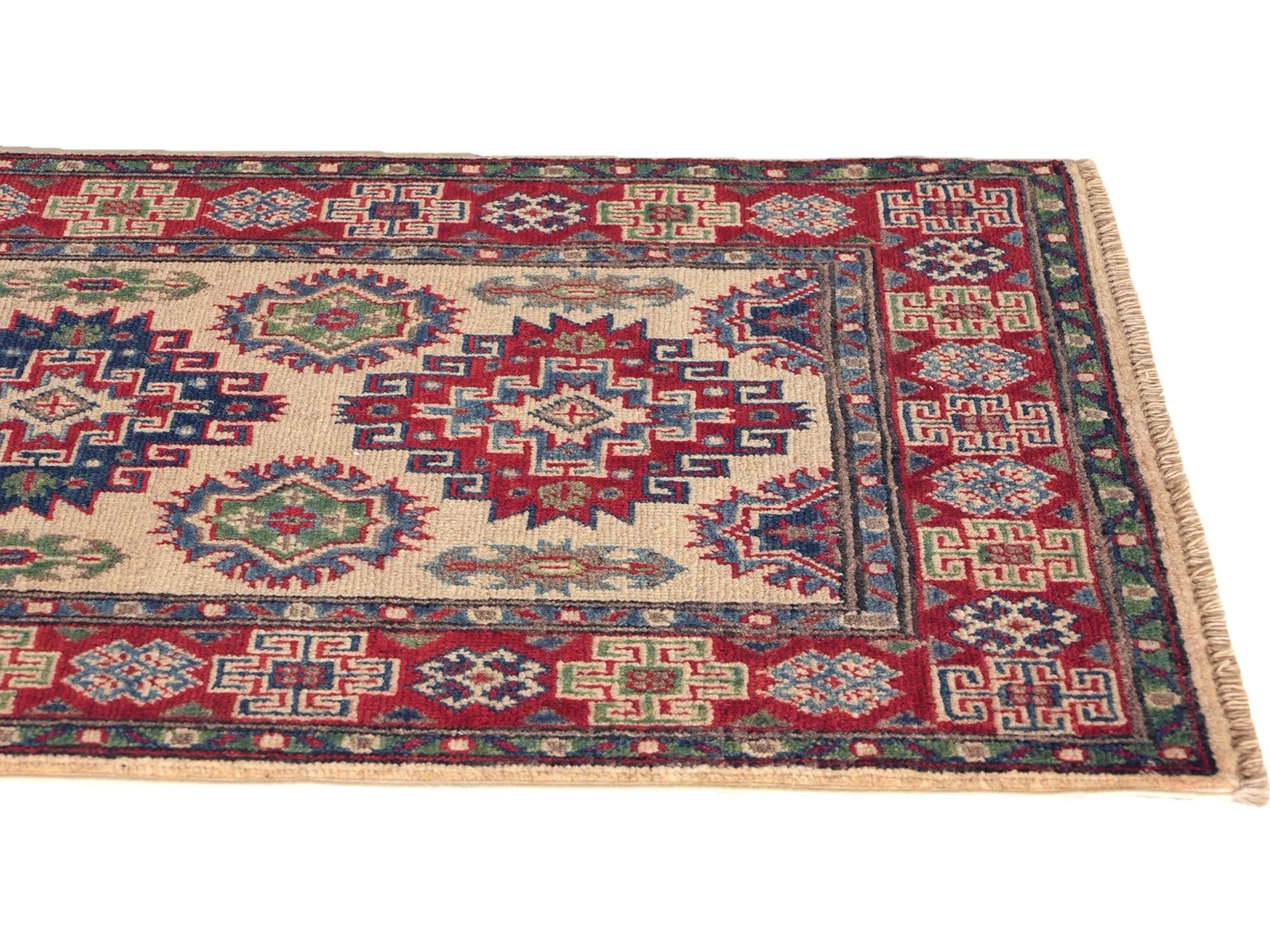 Detail image 6 of 10: 2' 8 x 4' 2 Hand Knotted Kazak Rug