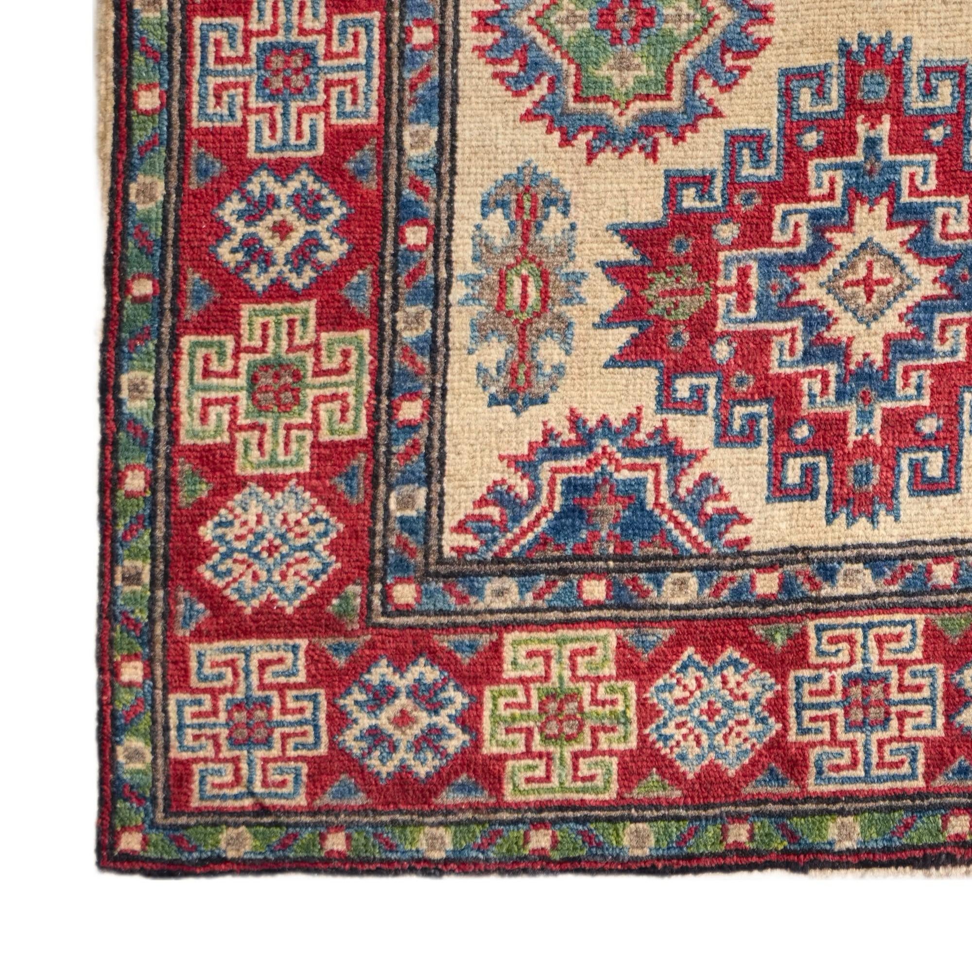 Detail image 7 of 10: 2' 8 x 4' 2 Hand Knotted Kazak Rug