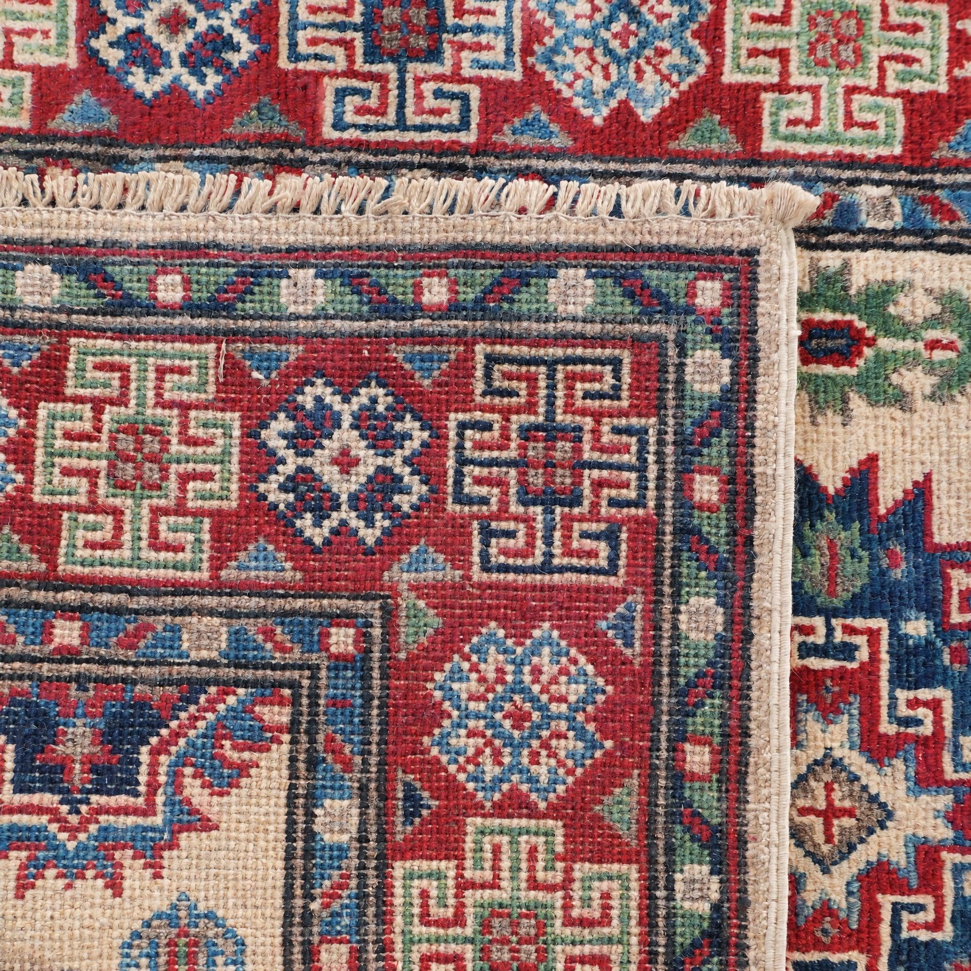 80cm x 130cm Handgeknüpft Kazak Teppich