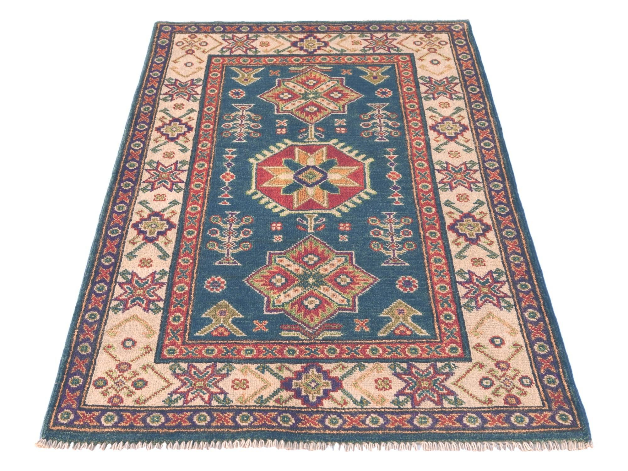 2' 7 x 4' 1 Hand Knotted Kazak Rug