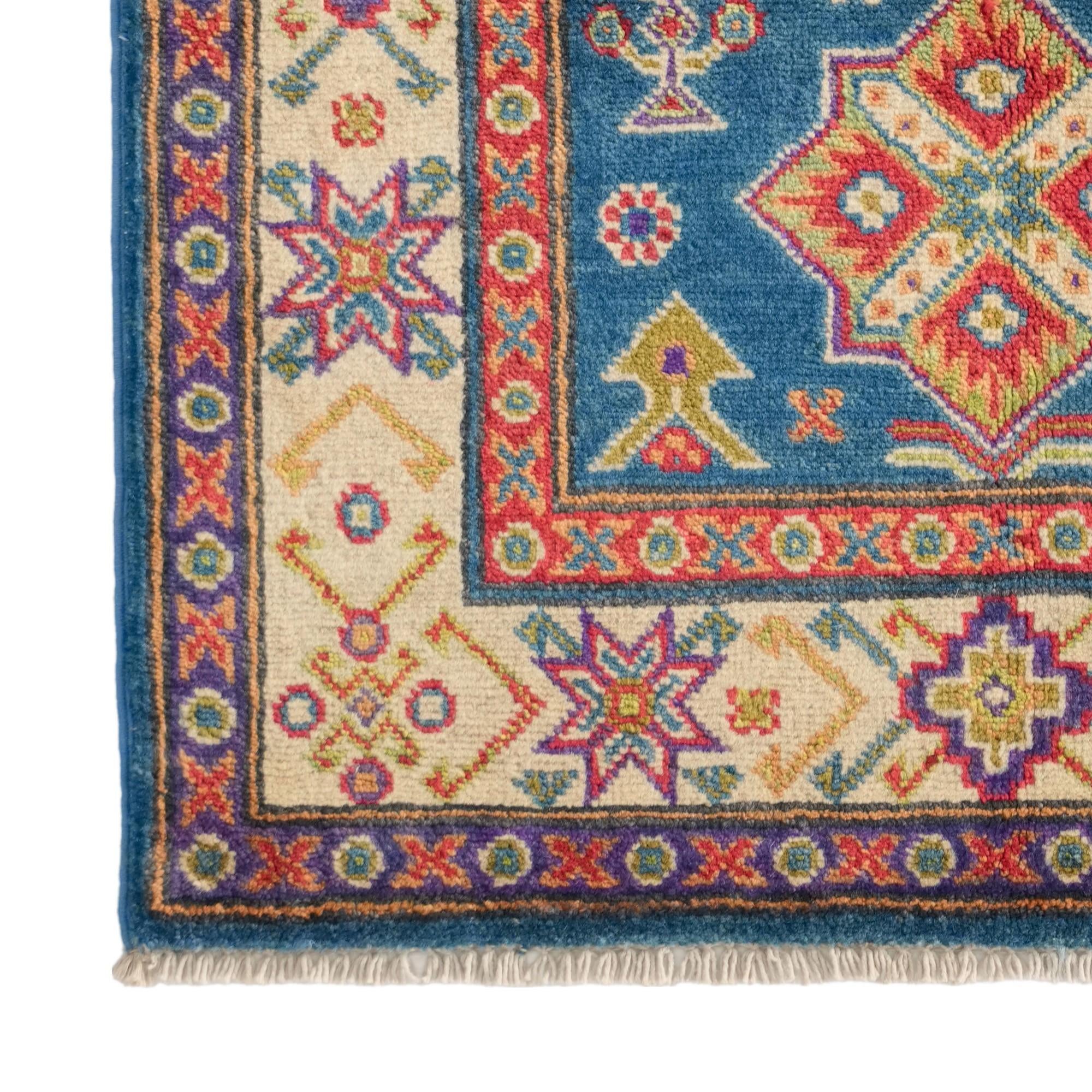 80cm x 125cm Handgeknüpft Kazak Teppich