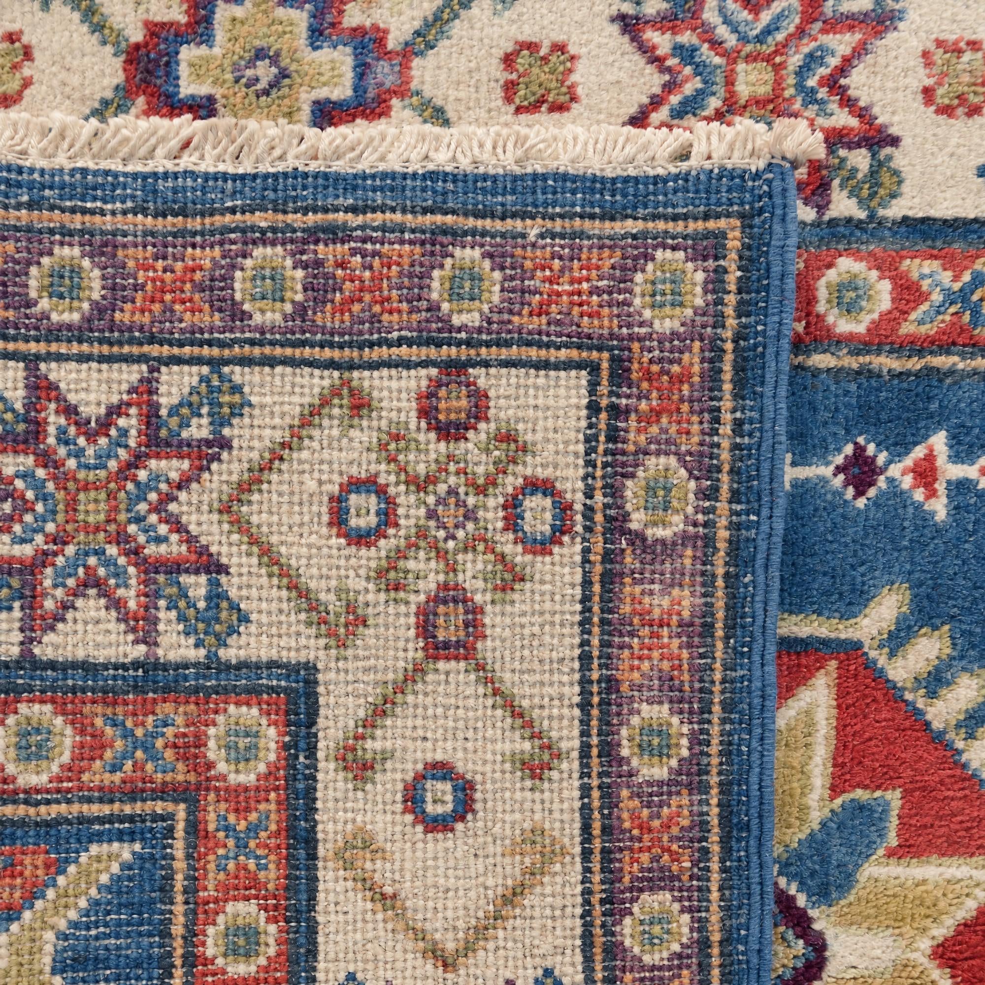 80cm x 125cm Hand Knotted Kazak Rug
