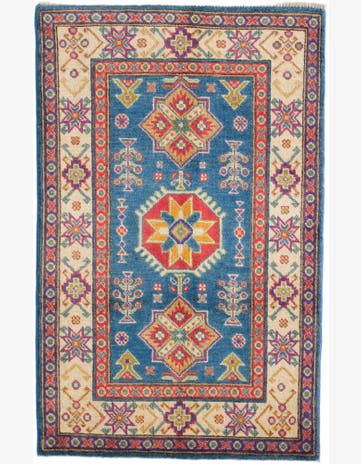 2' 7 x 4' 1 Hand Knotted Kazak Rug