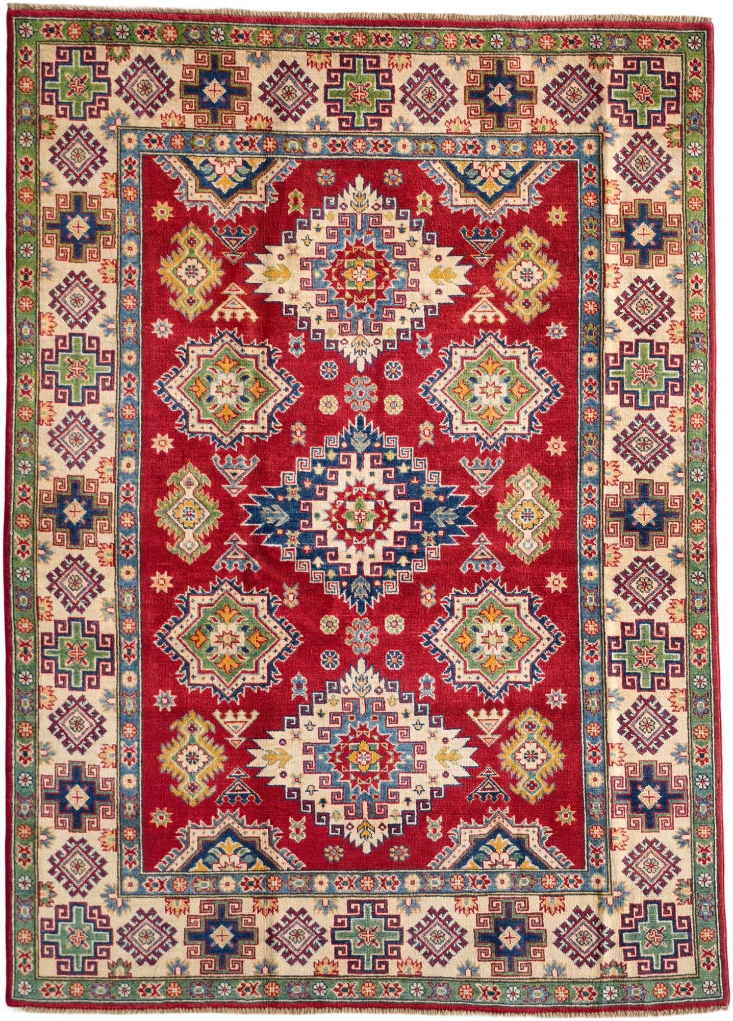 Detail image 2 of 12: 5' 7 x 7' 9 Hand Knotted Kazak Rug