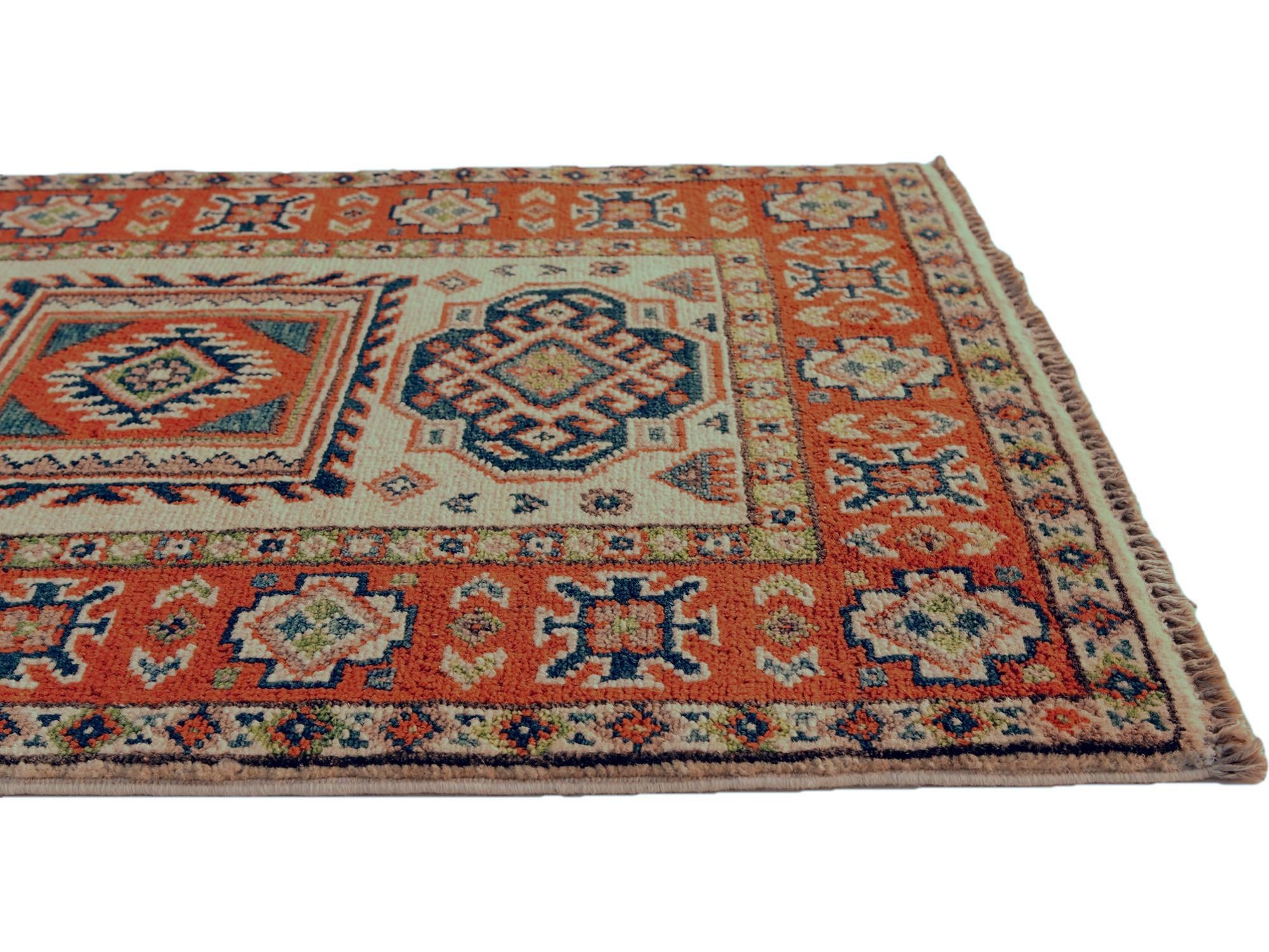 2' x 3' Hand Knotted Kazak Rug