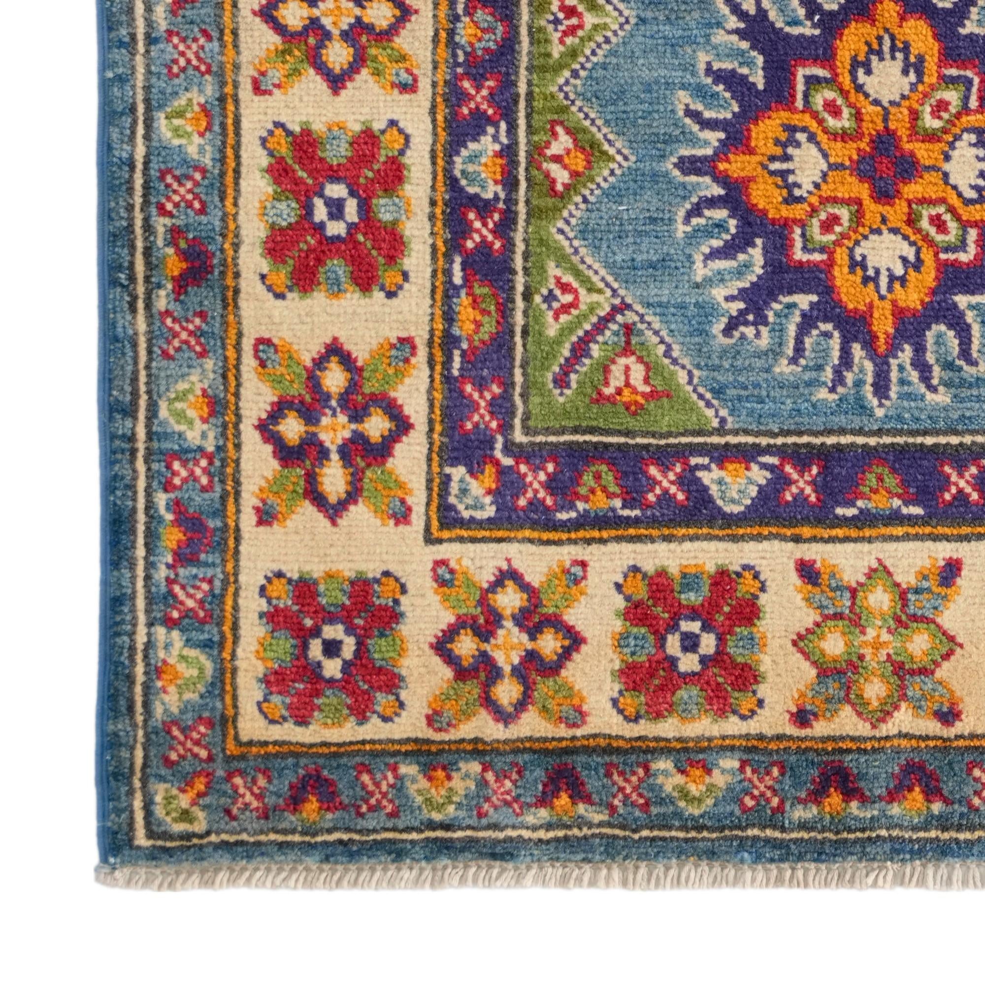 80cm x 125cm Handgeknüpft Kazak Teppich