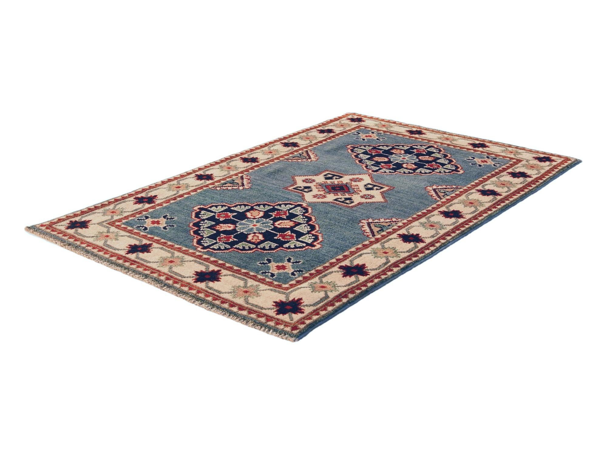 80cm x 125cm Hand Knotted Kazak Rug