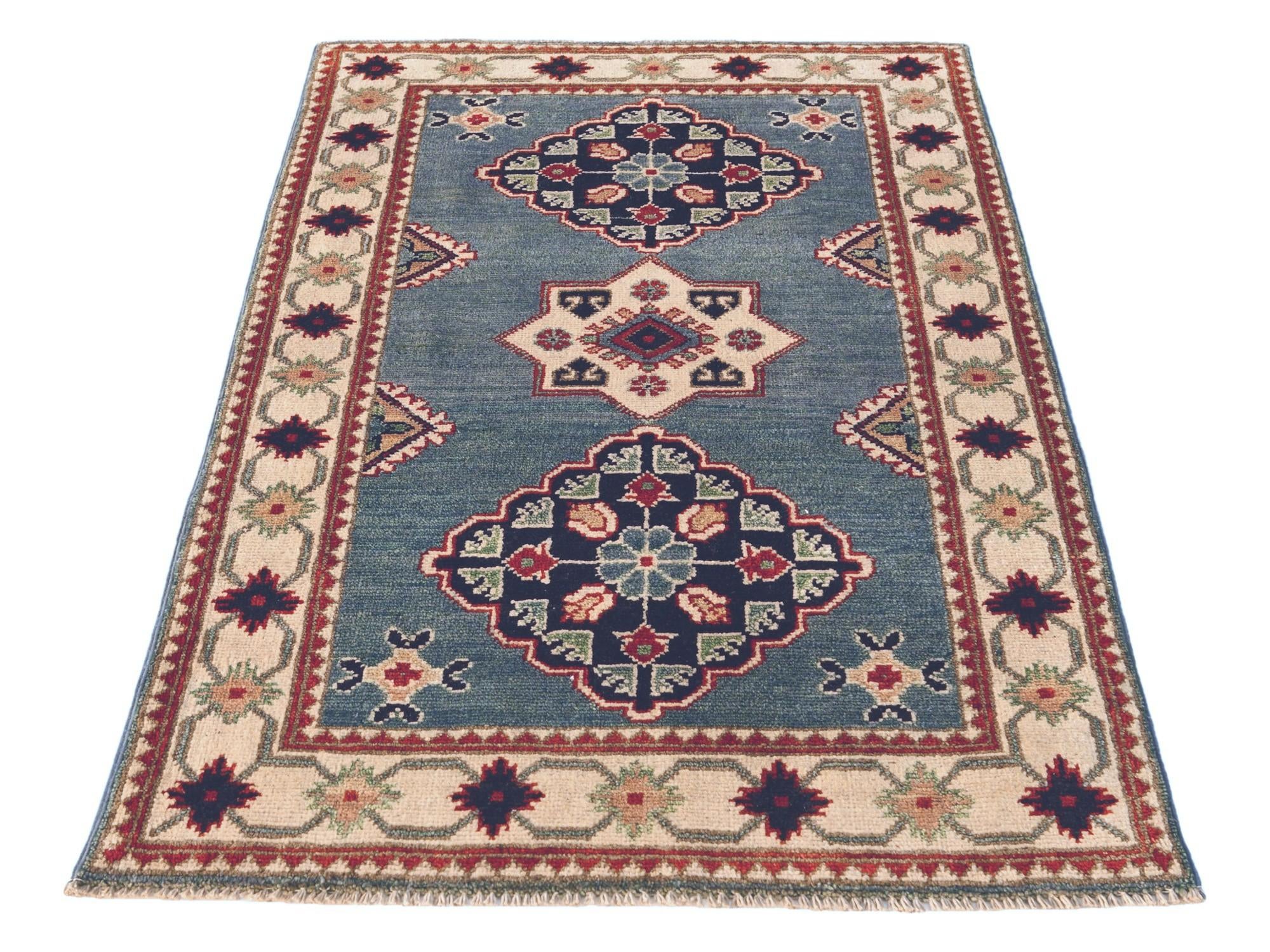 2' 7 x 4' 1 Hand Knotted Kazak Rug
