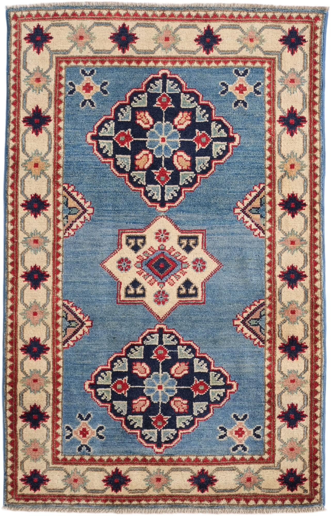 2' 7 x 4' 1 Hand Knotted Kazak Rug