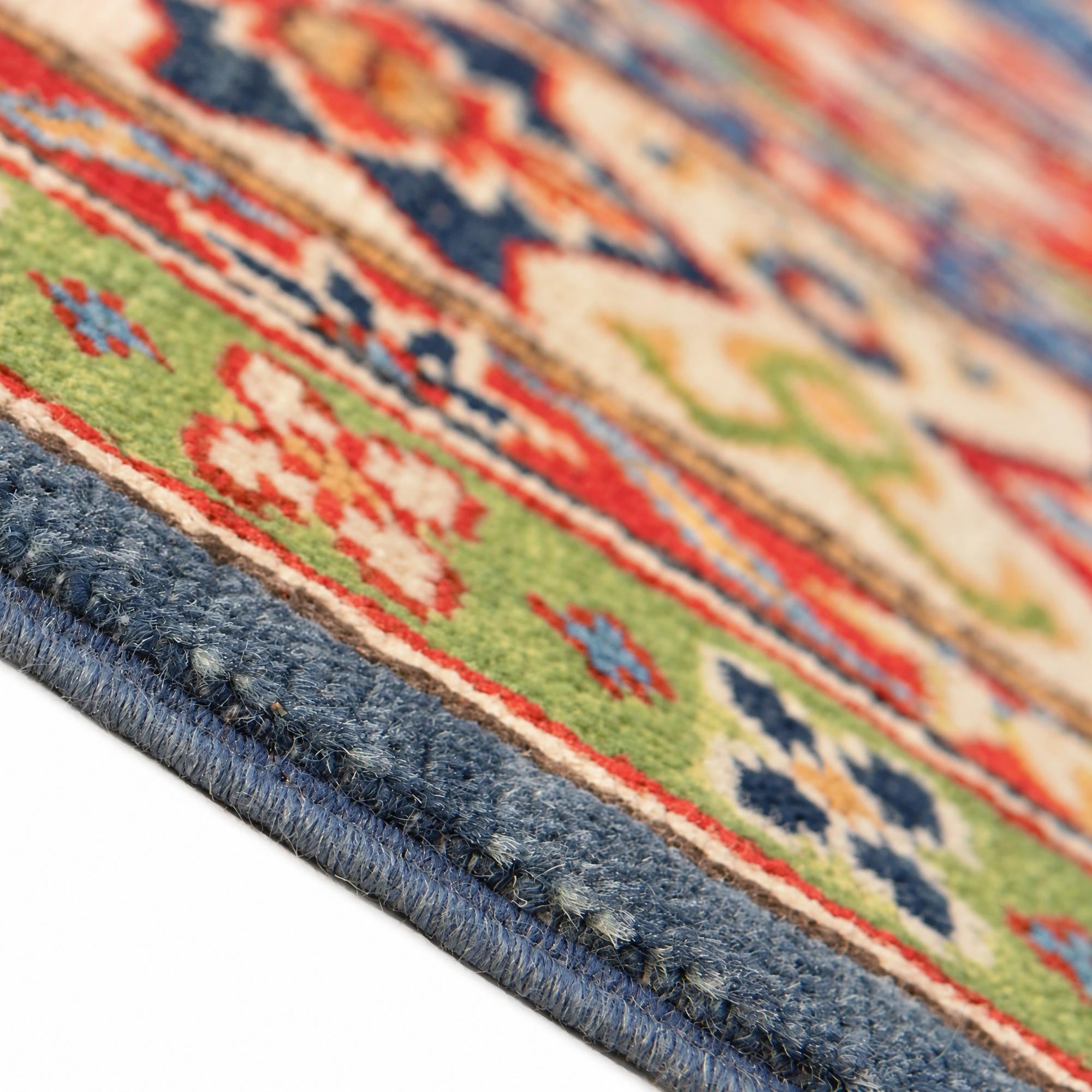 6' 6 x 9' 2 Hand Knotted Kazak Rug