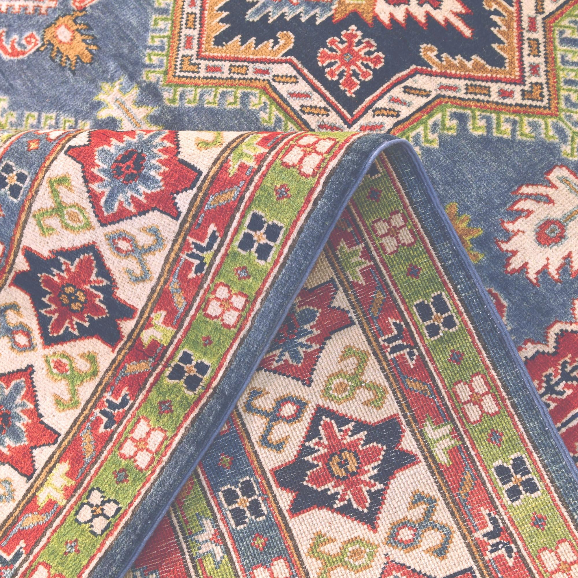 6' 6 x 9' 2 Hand Knotted Kazak Rug