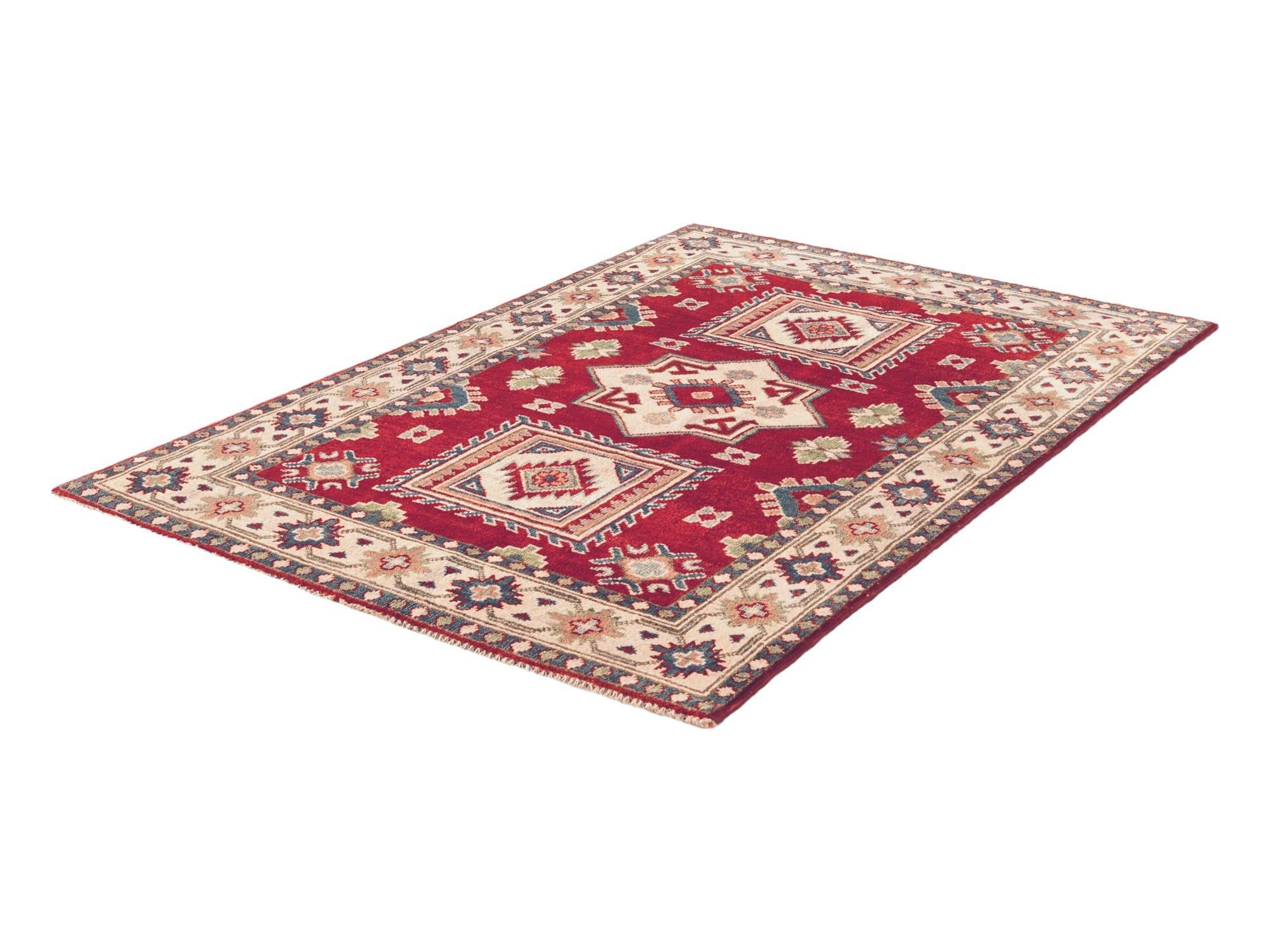 3' 5 x 4' 10 Hand Knotted Kazak Rug