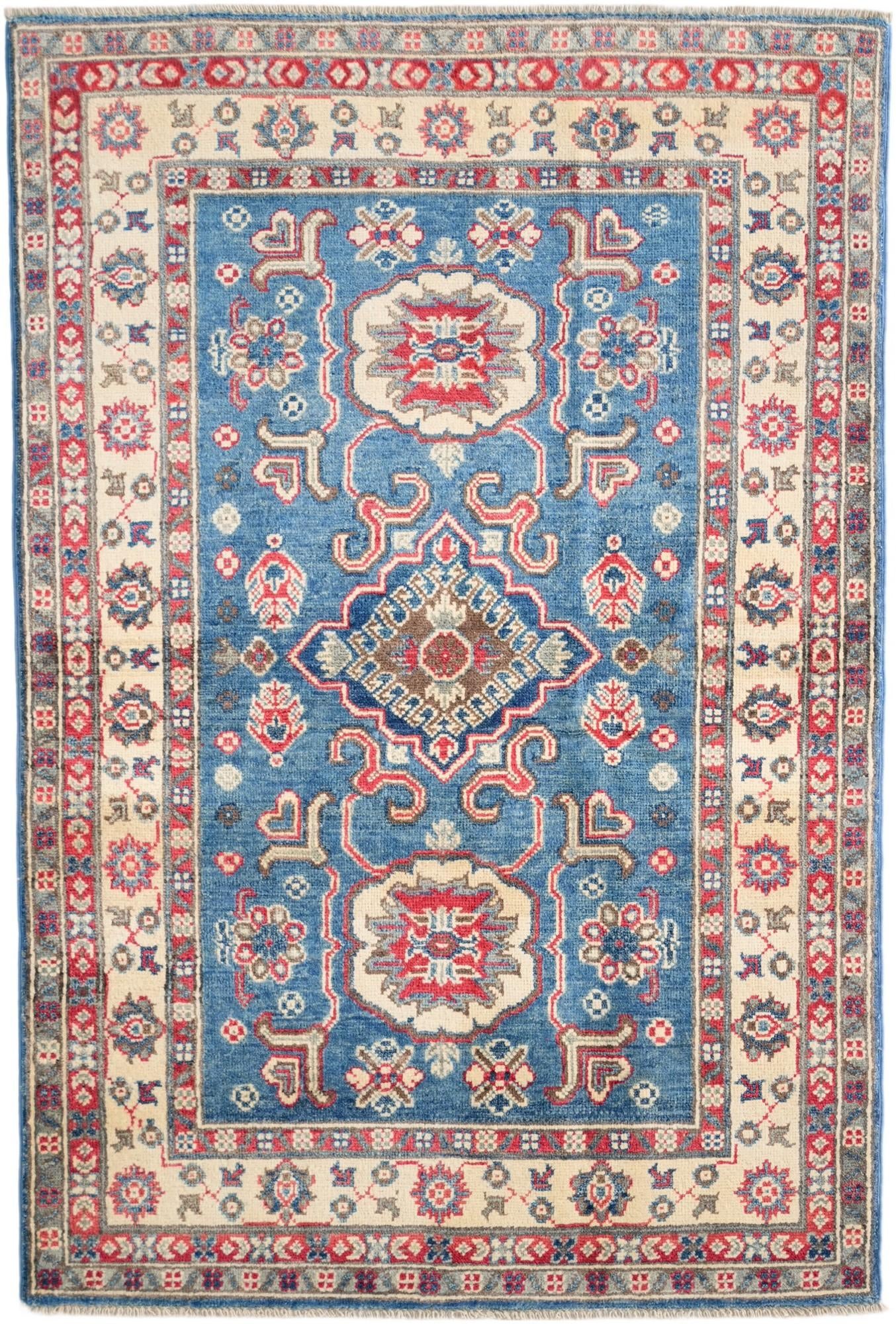 3' 3 x 4' 10 Hand Knotted Kazak Rug