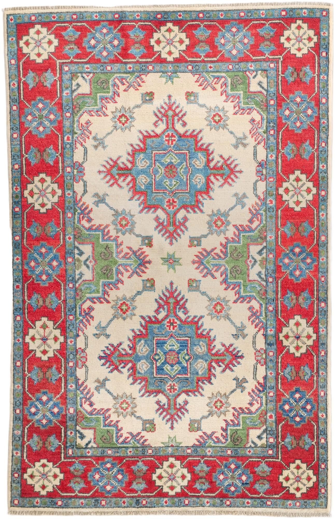 3' 3 x 5' 1 Hand Knotted Kazak Rug