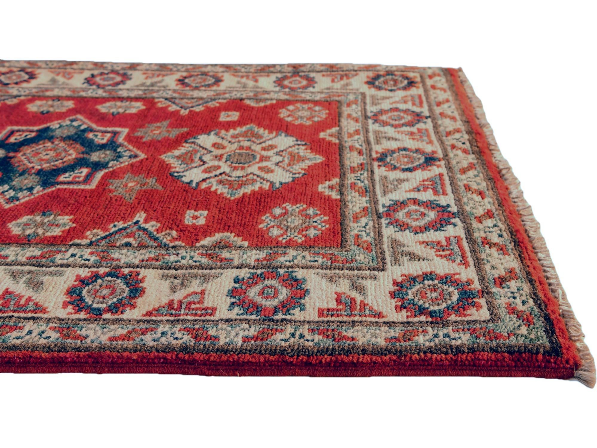 2' x 2' 11 Hand Knotted Kazak Rug
