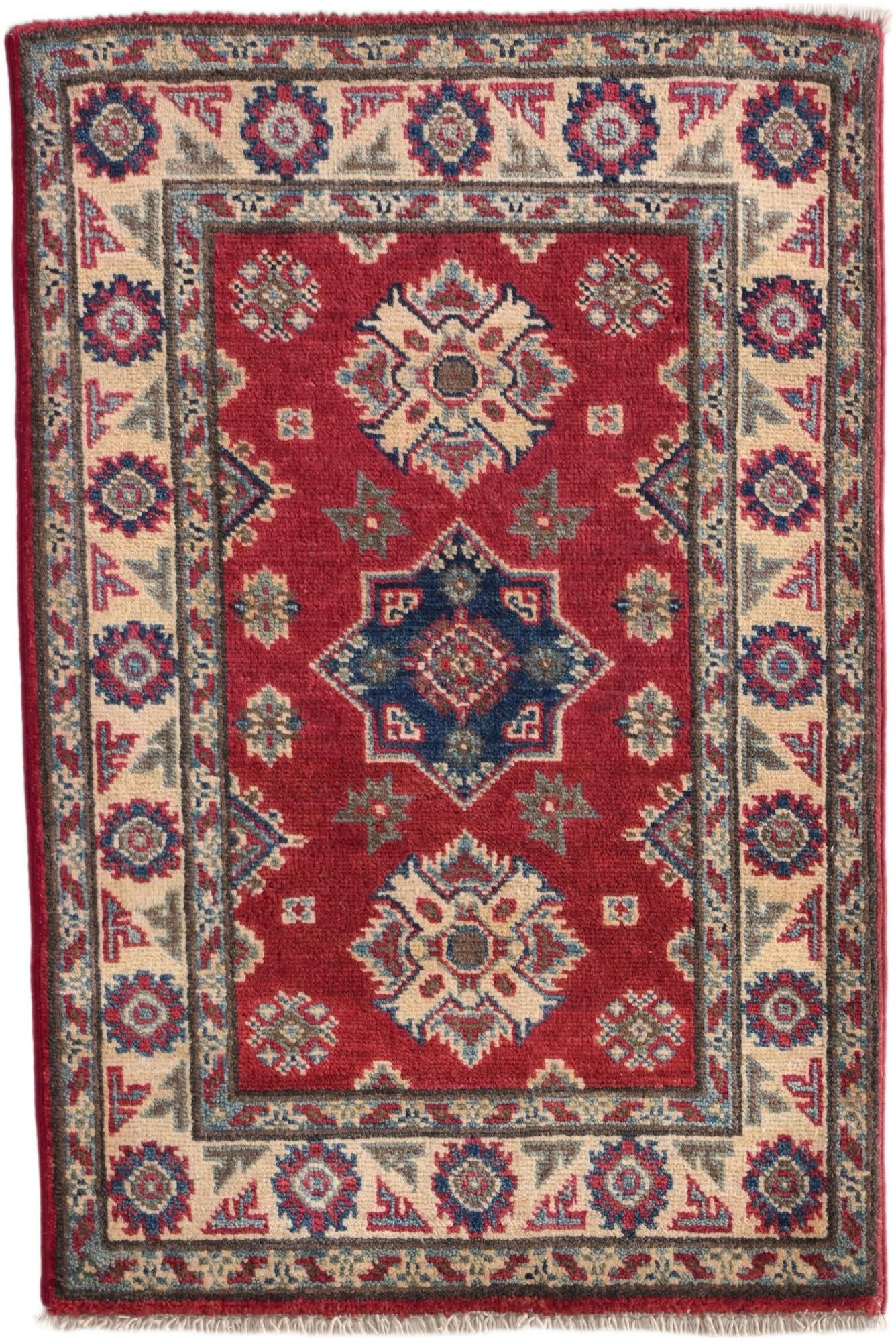 2' x 2' 11 Hand Knotted Kazak Rug