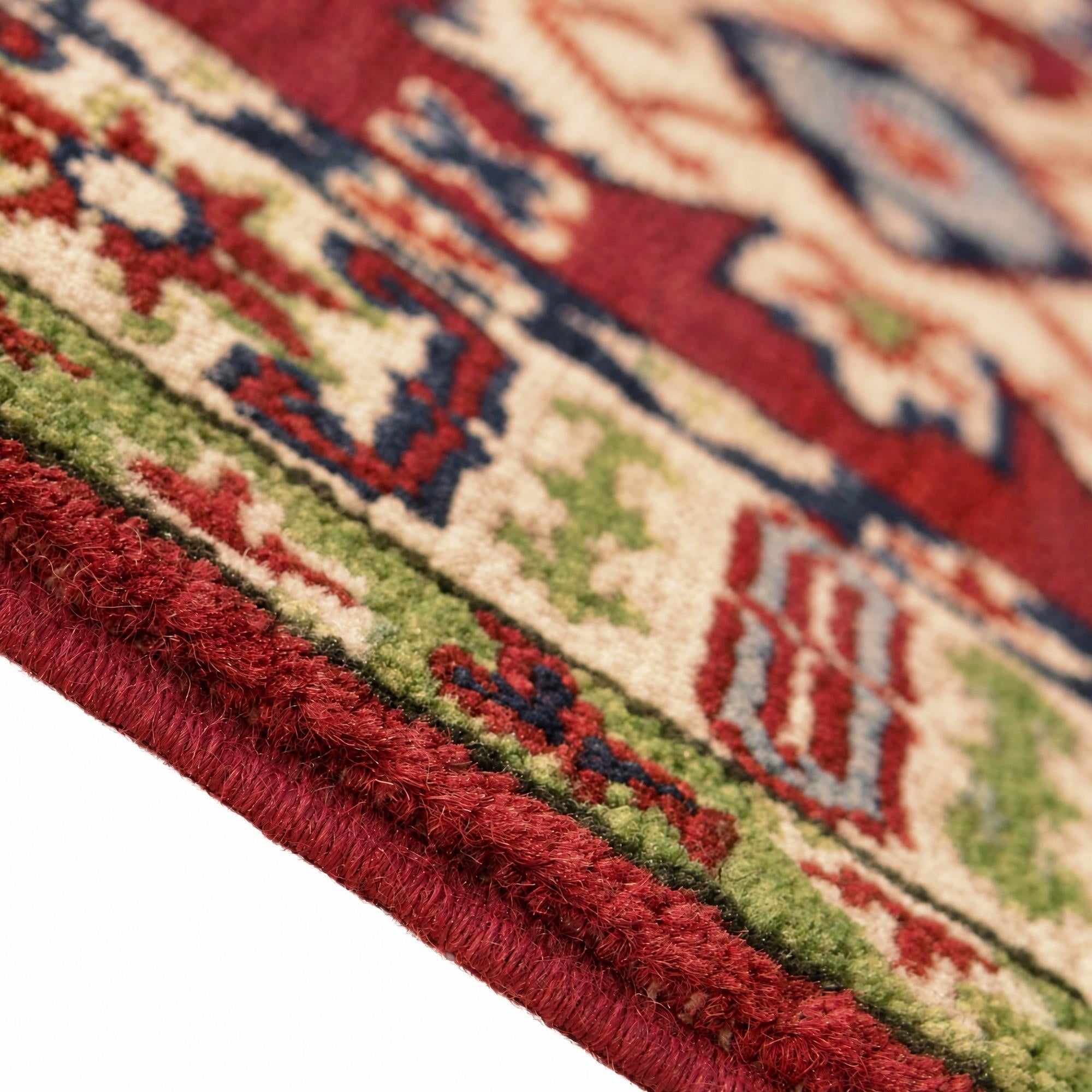 55cm x 85cm Hand Knotted Kazak Rug