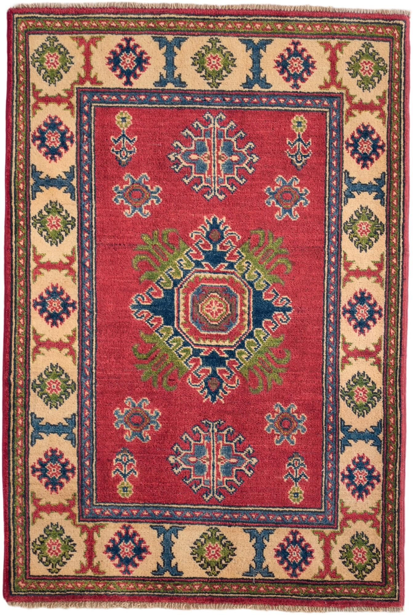 2' 9 x 4' 2 Hand Knotted Kazak Rug